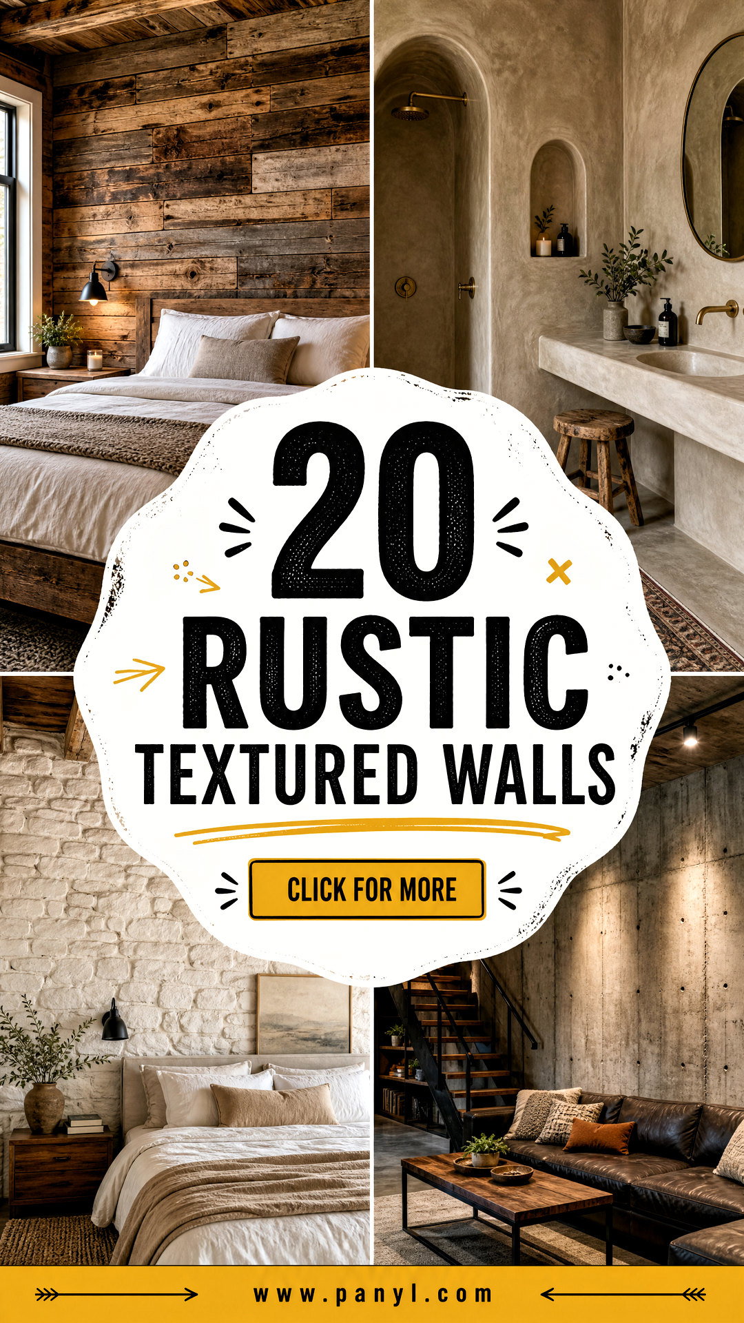 20 Rustic Textured Walls for Warm Character-Rich Rooms - 20 Rustic Textured Walls for Warm, Character-Rich Rooms