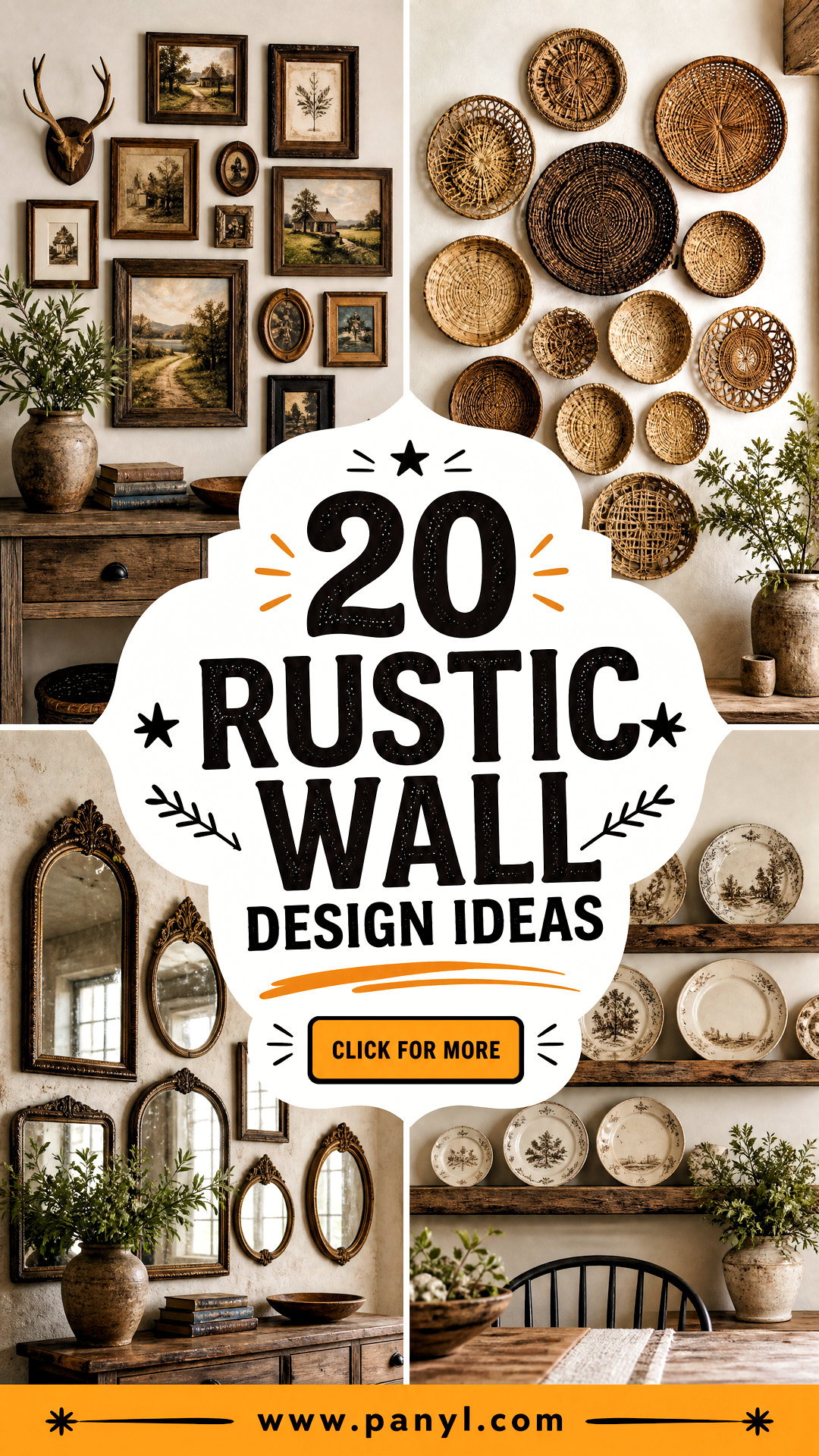 20 Rustic Wall Design Ideas for a Warm Characterful Home - 20 Rustic Wall Design Ideas for a Warm, Characterful Home