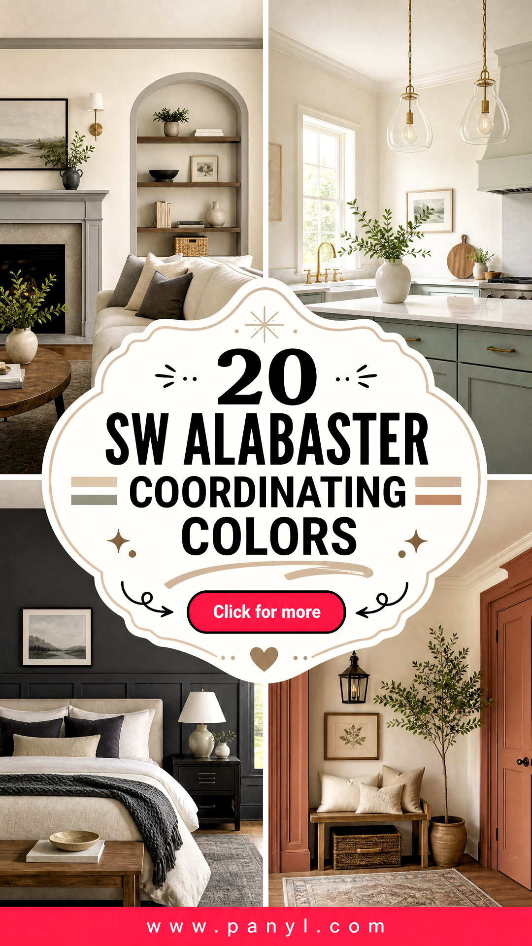 20 SW Alabaster Coordinating Colors for a Polished Home - 20 SW Alabaster Coordinating Colors for a Polished Home