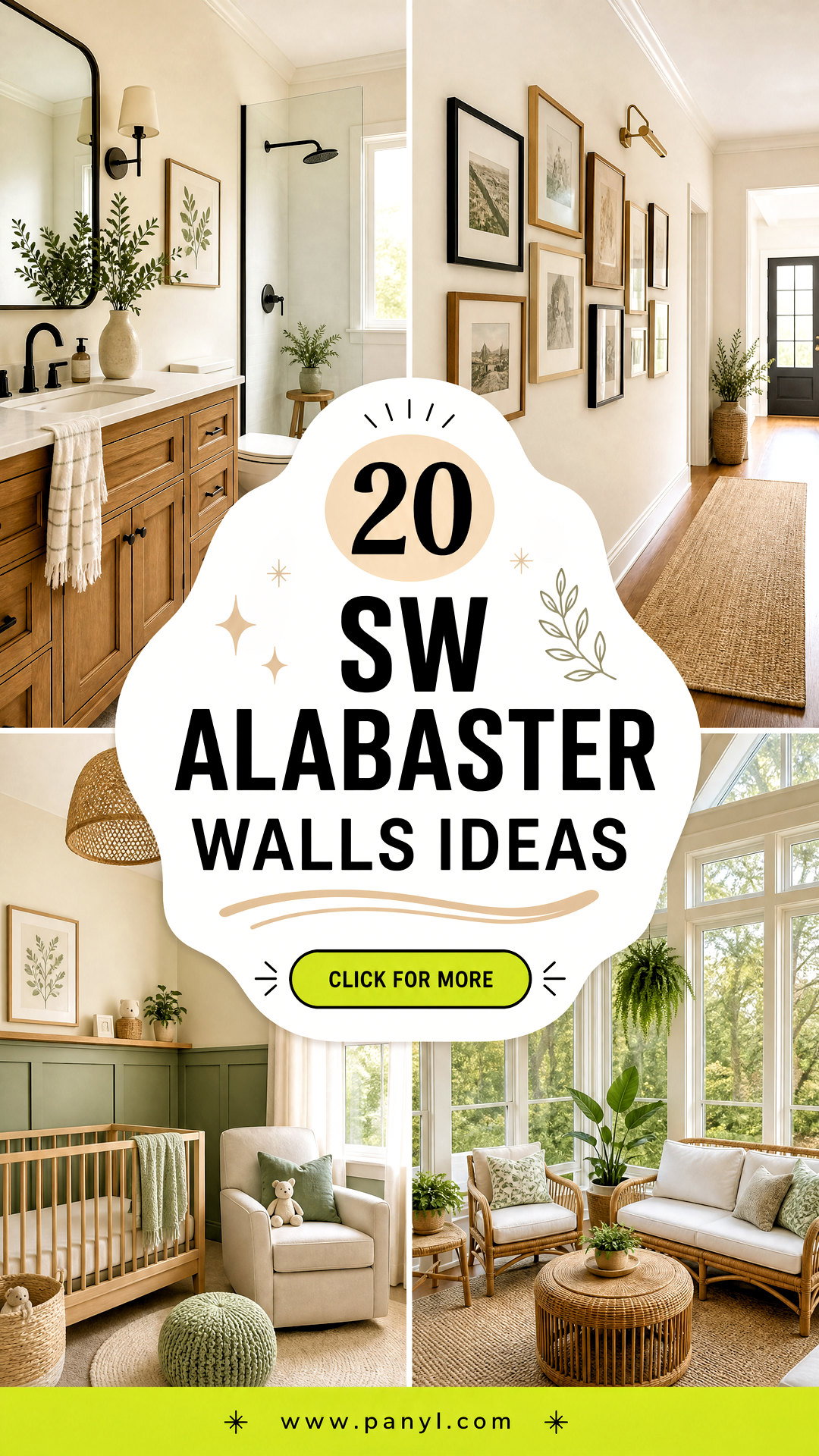 20 SW Alabaster Walls Ideas for a Warm Timeless Home - 20 SW Alabaster Walls Ideas for a Warm, Timeless Home