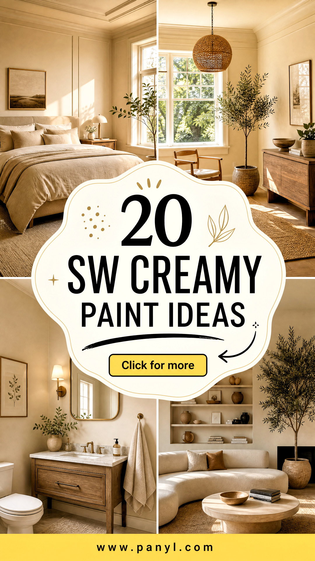 20 SW Creamy Paint Ideas for Warm Inviting Rooms at Home - 20 SW Creamy Paint Ideas for Warm, Inviting Rooms at Home