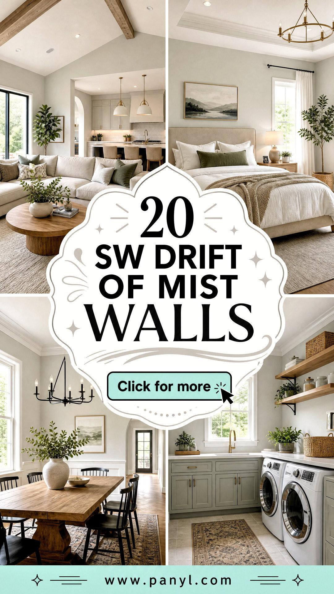20 SW Drift of Mist Walls for Airy Modern Room Makeovers - 20 SW Drift of Mist Walls for Airy, Modern Room Makeovers