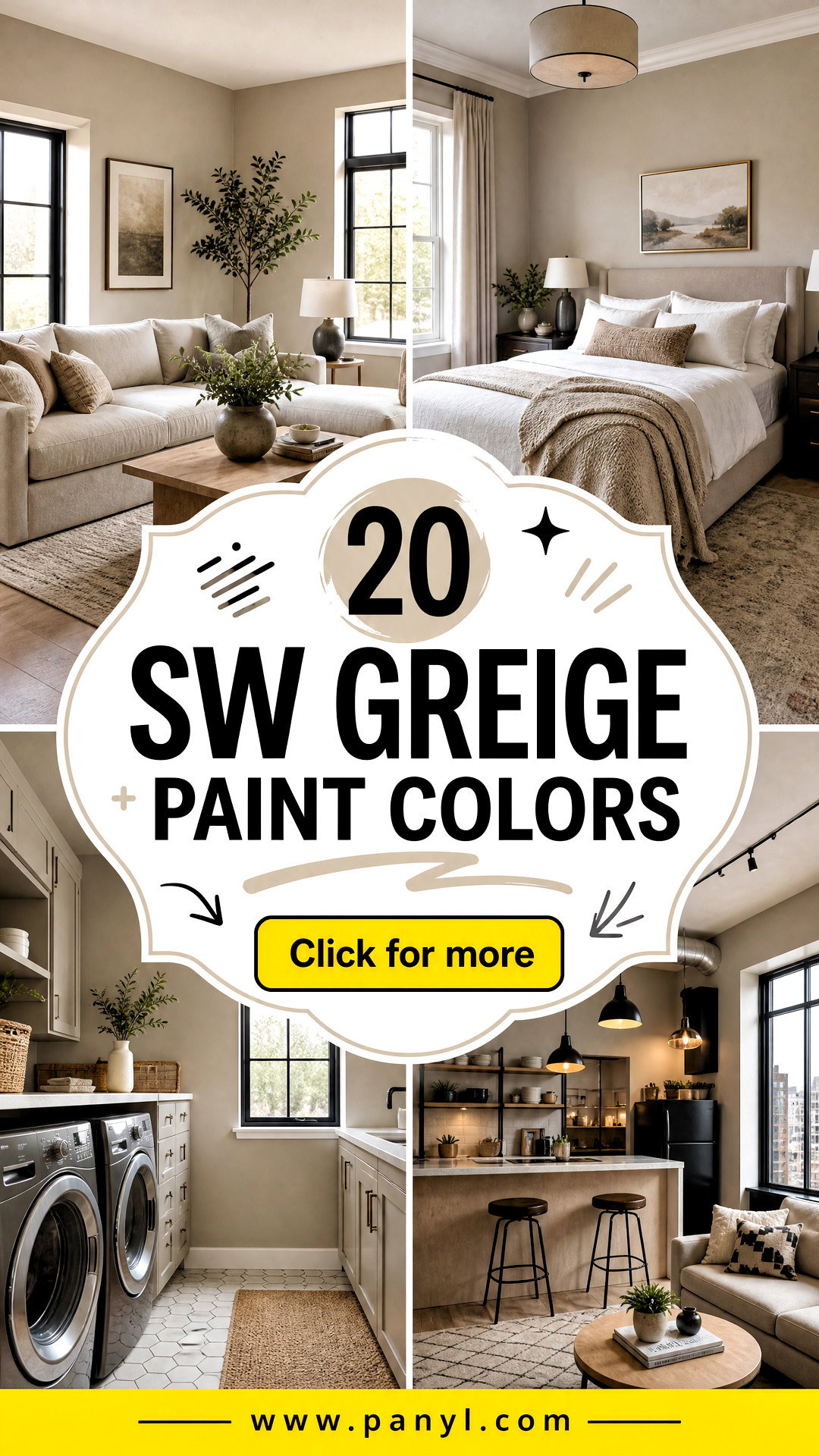 20 SW Greige Paint Colors for a Warm Timeless Home Palette - 20 SW Greige Paint Colors for a Warm, Timeless Home Palette