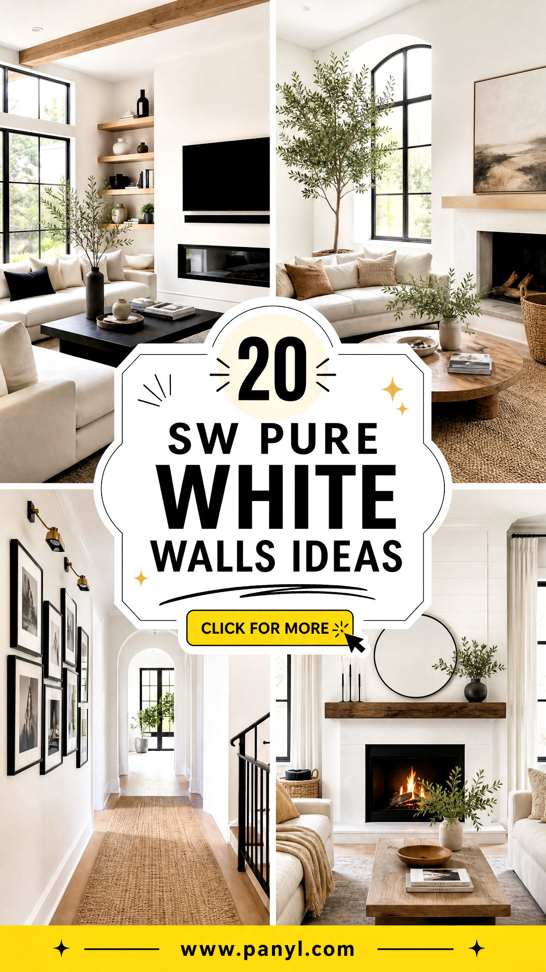 20 SW Pure White Walls Ideas for a Bright Timeless Home - 20 SW Pure White Walls Ideas for a Bright, Timeless Home