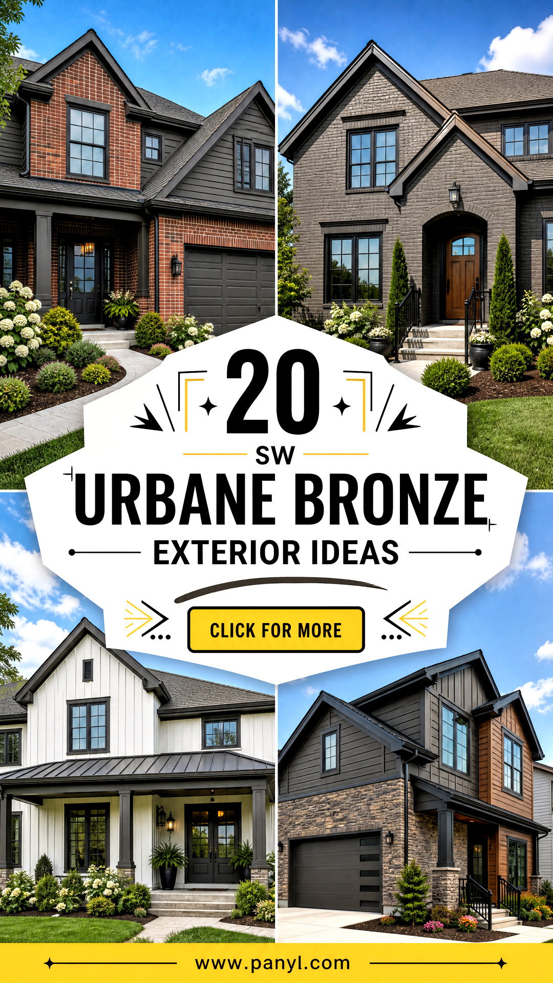 20 SW Urbane Bronze Exterior Ideas for Striking Curb Appeal - 20 SW Urbane Bronze Exterior Ideas for Striking Curb Appeal