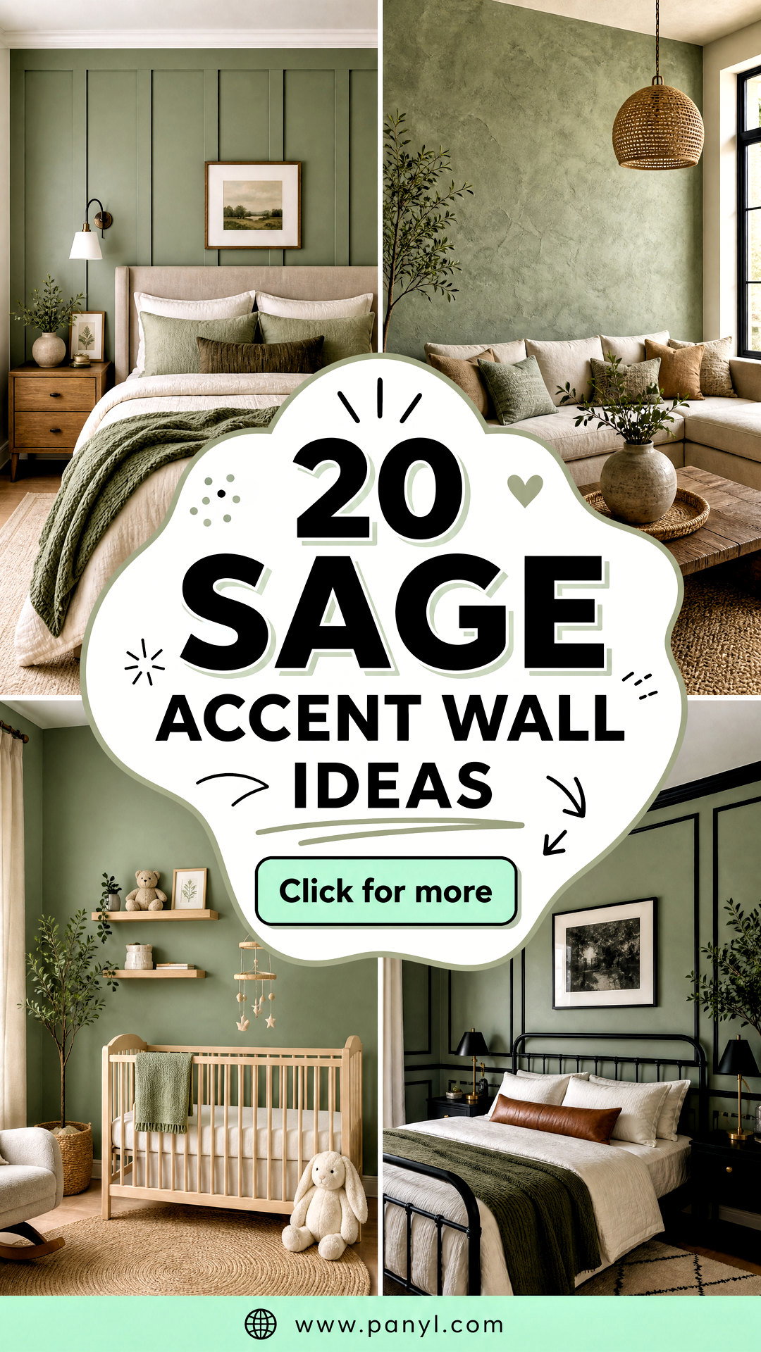 20 Sage Accent Wall Ideas for a Fresh Serene Stylish Home - 20 Sage Accent Wall Ideas for a Fresh, Serene, Stylish Home