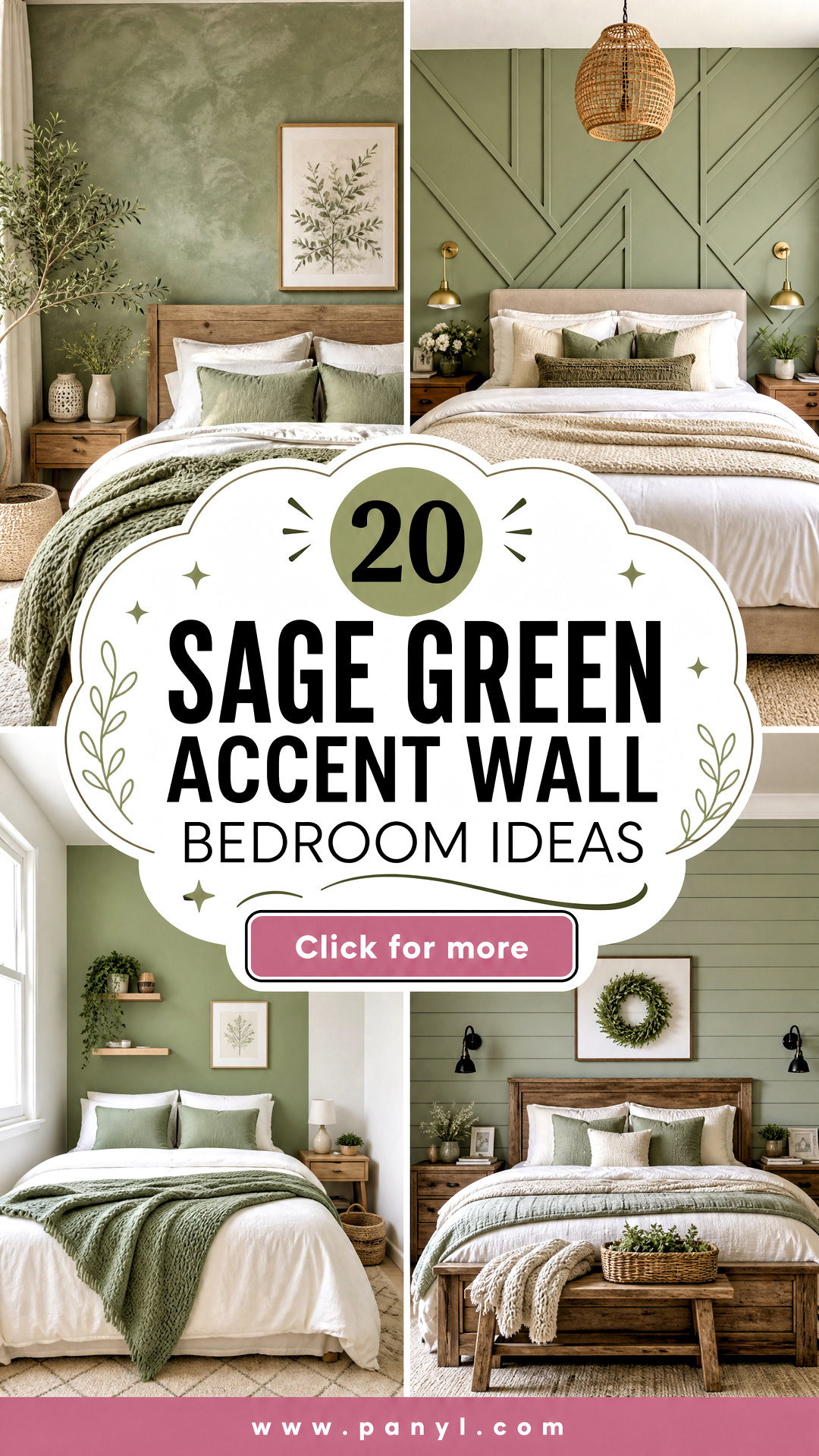 20 Sage Green Accent Wall Bedroom Ideas for a Calm Retreat - 20 Sage Green Accent Wall Bedroom Ideas for a Calm Retreat