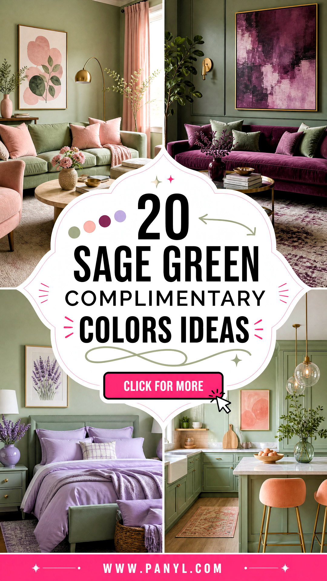 20 Sage Green Complimentary Colors for Balanced Home Palettes - 20 Sage Green Complimentary Colors for Balanced Home Palettes