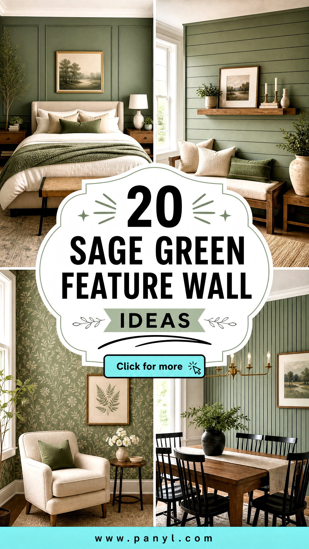 20 Sage Green Feature Wall Ideas for a Stylish Focal Point - 20 Sage Green Feature Wall Ideas for a Stylish Focal Point
