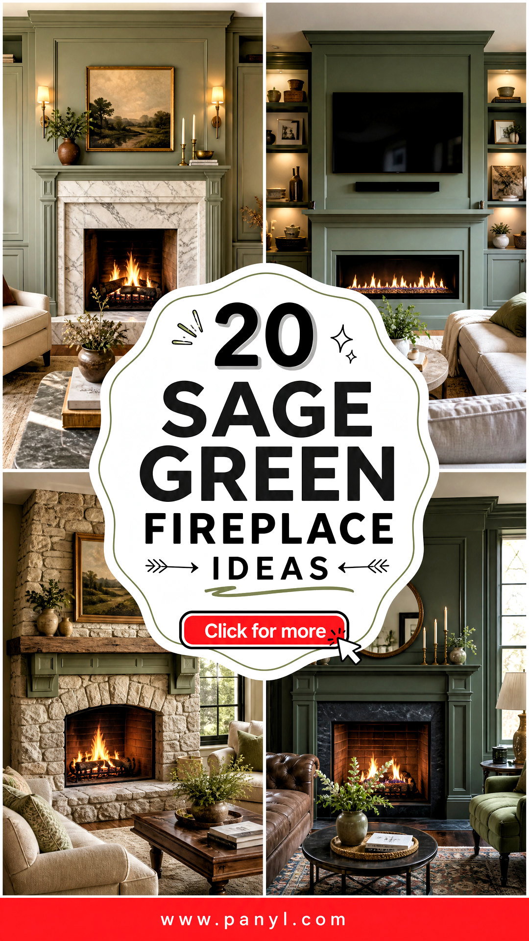 20 Sage Green Fireplace Ideas for a Cozy Striking Focal Point - 20 Sage Green Fireplace Ideas for a Cozy, Striking Focal Point