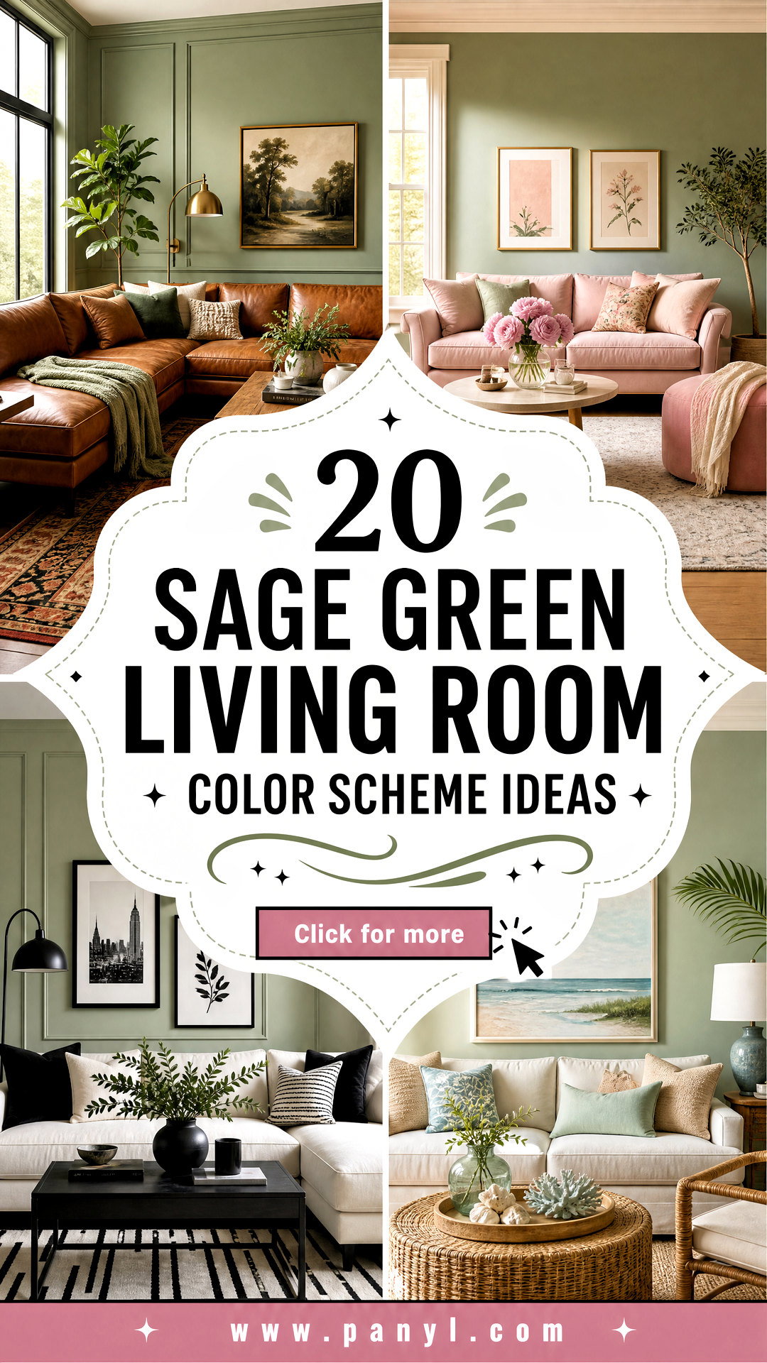 20 Sage Green Living Room Color Scheme Ideas for a Polished Look - 20 Sage Green Living Room Color Scheme Ideas for a Polished Look