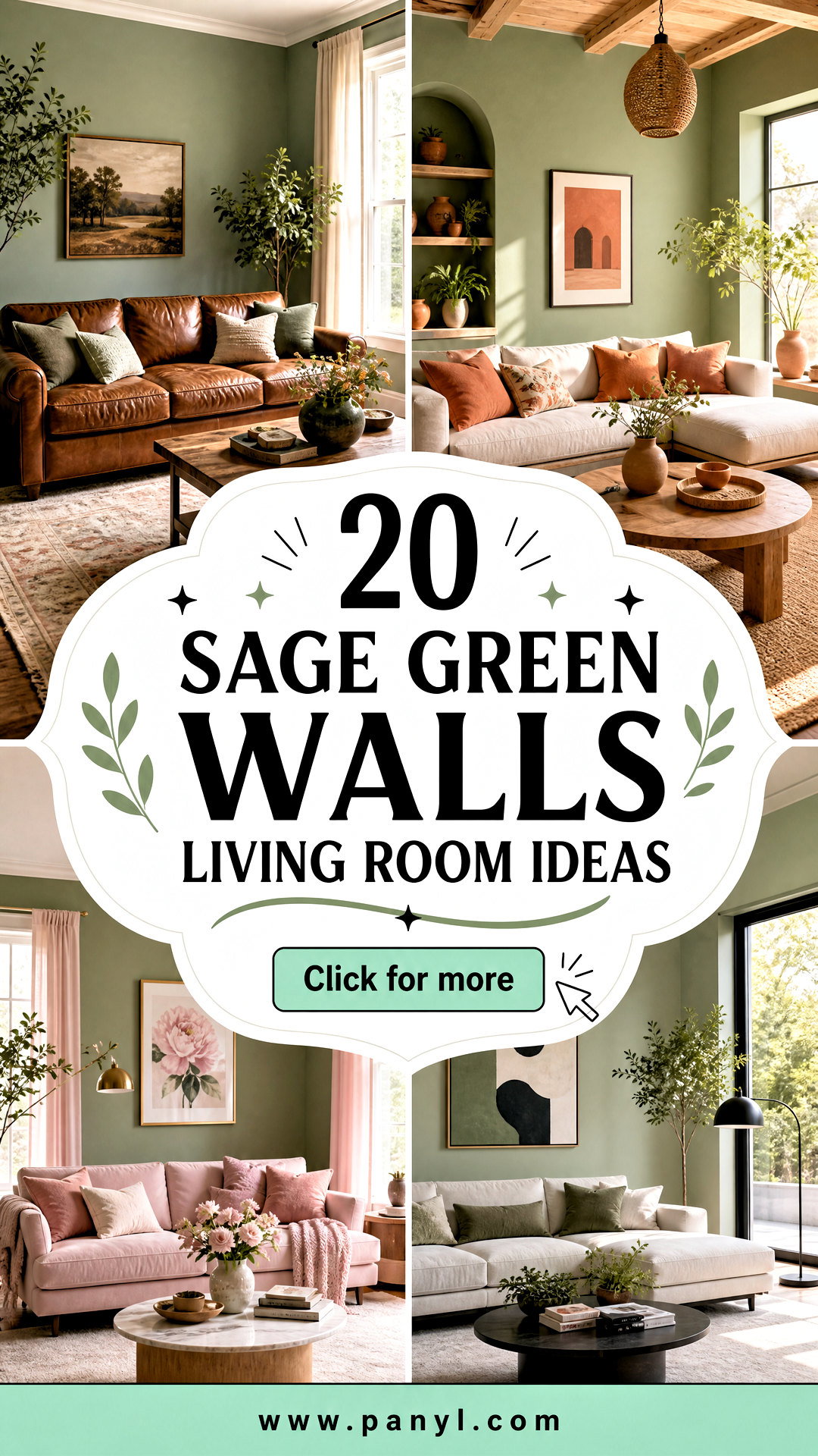 20 Sage Green Walls Living Room Ideas for a Serene Home - 20 Sage Green Walls Living Room Ideas for a Serene Home