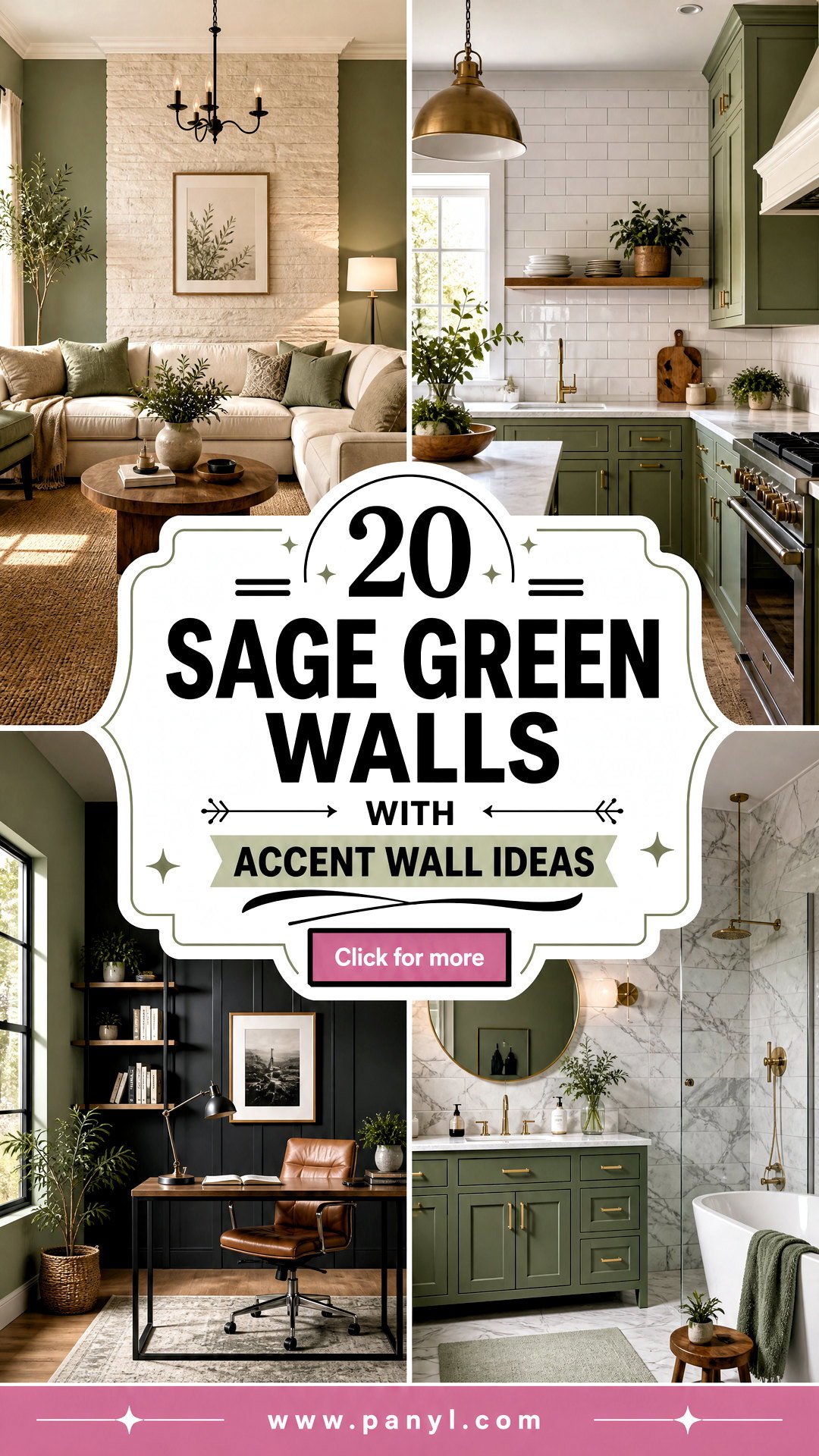 20 Sage Green Walls With Accent Wall Ideas for Cozy Homes - 20 Sage Green Walls With Accent Wall Ideas for Cozy Homes