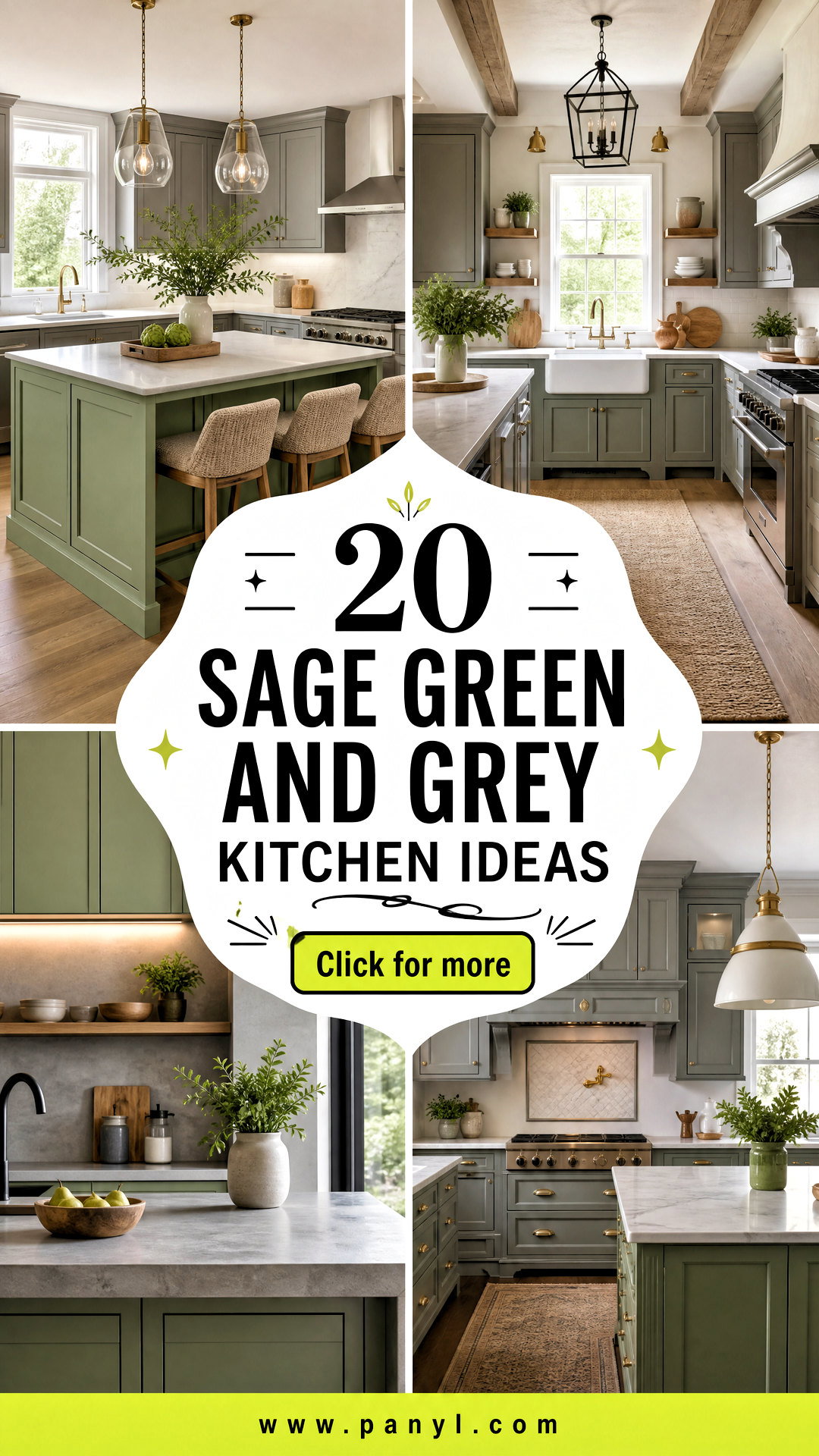 20 Sage Green and Grey Kitchen Ideas for a Calm Makeover - 20 Sage Green and Grey Kitchen Ideas for a Calm Makeover
