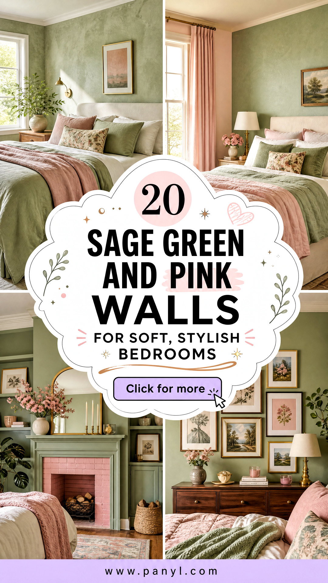 20 Sage Green and Pink Walls for Soft Stylish Bedrooms - 20 Sage Green and Pink Walls for Soft, Stylish Bedrooms