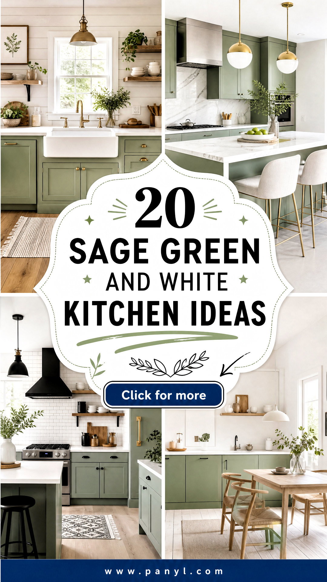20 Sage Green and White Kitchen Ideas for a Fresh Timeless Look - 20 Sage Green and White Kitchen Ideas for a Fresh Timeless Look