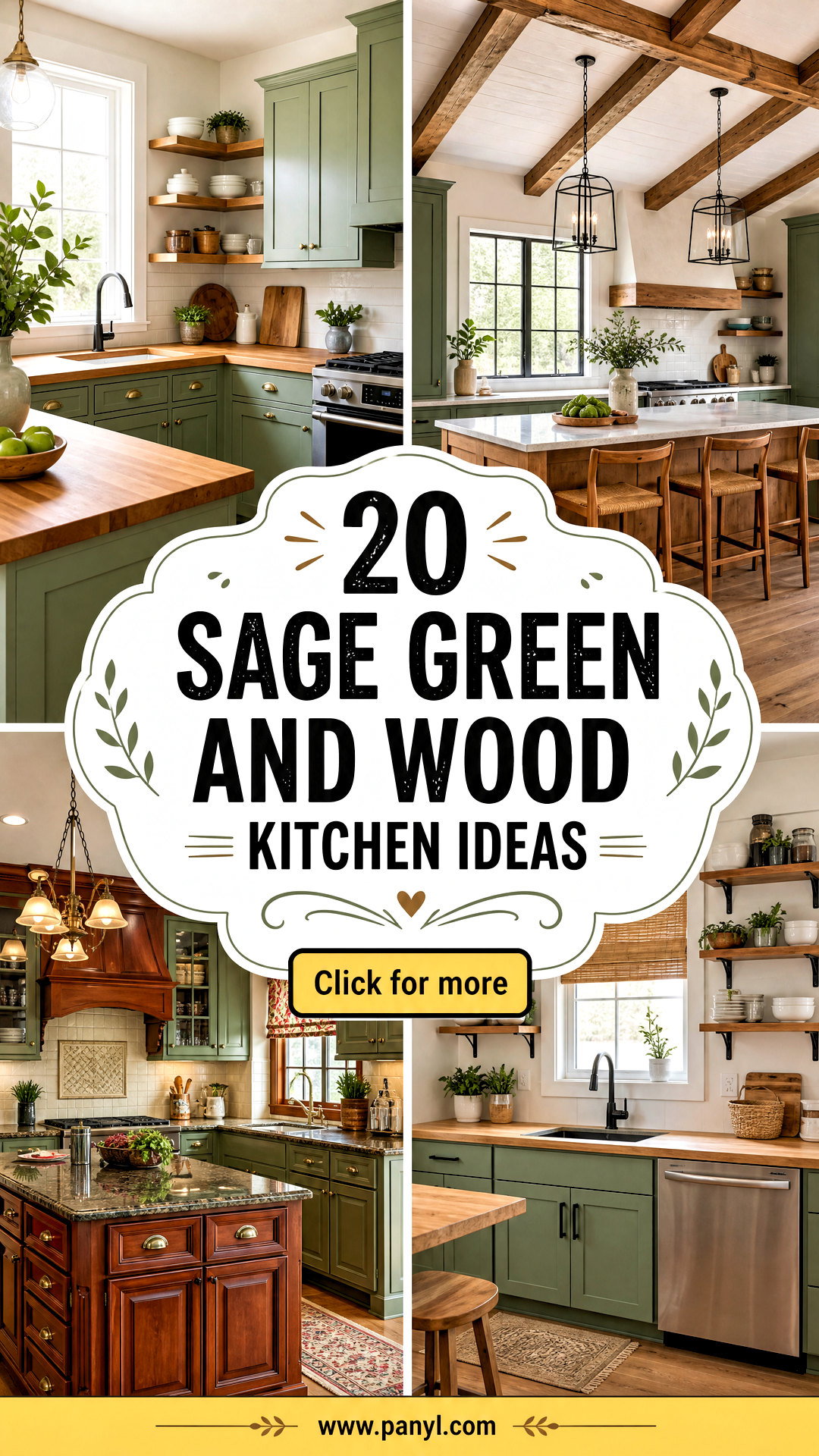 20 Sage Green and Wood Kitchen Ideas for Warm Modern Style - 20 Sage Green and Wood Kitchen Ideas for Warm Modern Style