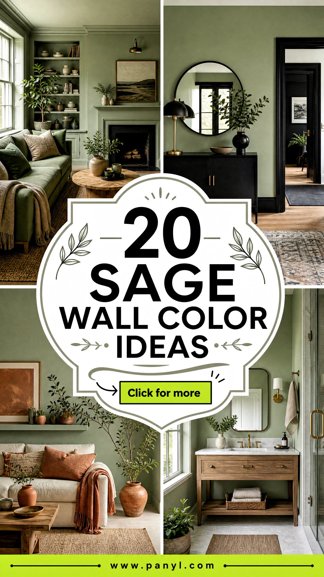 20 Sage Wall Color Ideas for a Calm Designer-Inspired Home - 20 Sage Wall Color Ideas for a Calm, Designer-Inspired Home