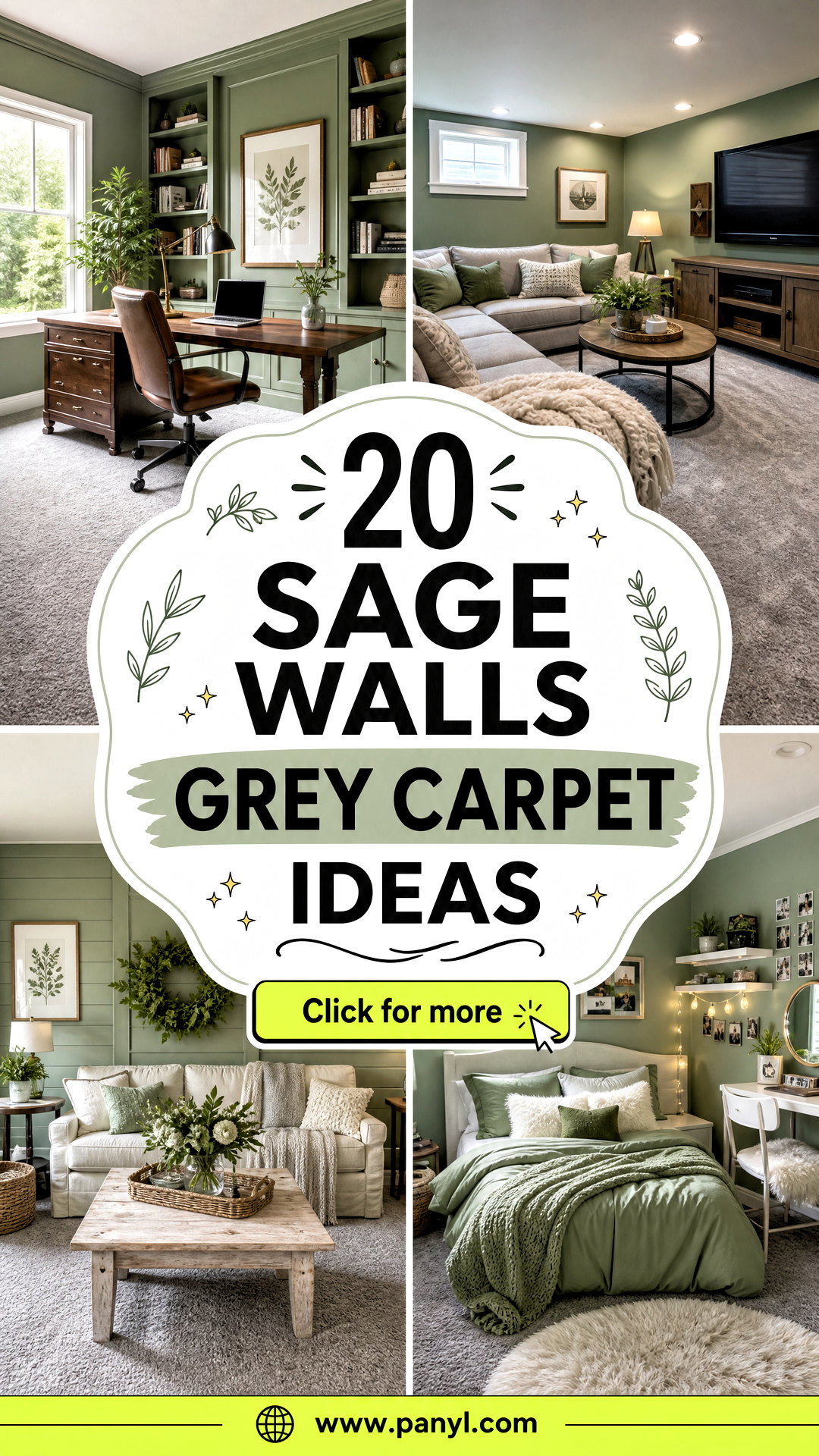 20 Sage Walls Grey Carpet Ideas Cozy Balanced Room Pairings - 20 Sage Walls Grey Carpet Ideas: Cozy, Balanced Room Pairings
