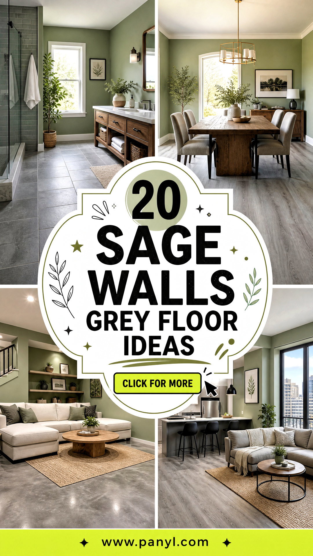 20 Sage Walls Grey Floor Ideas Serene Stylish Pairings - 20 Sage Walls Grey Floor Ideas: Serene, Stylish Pairings