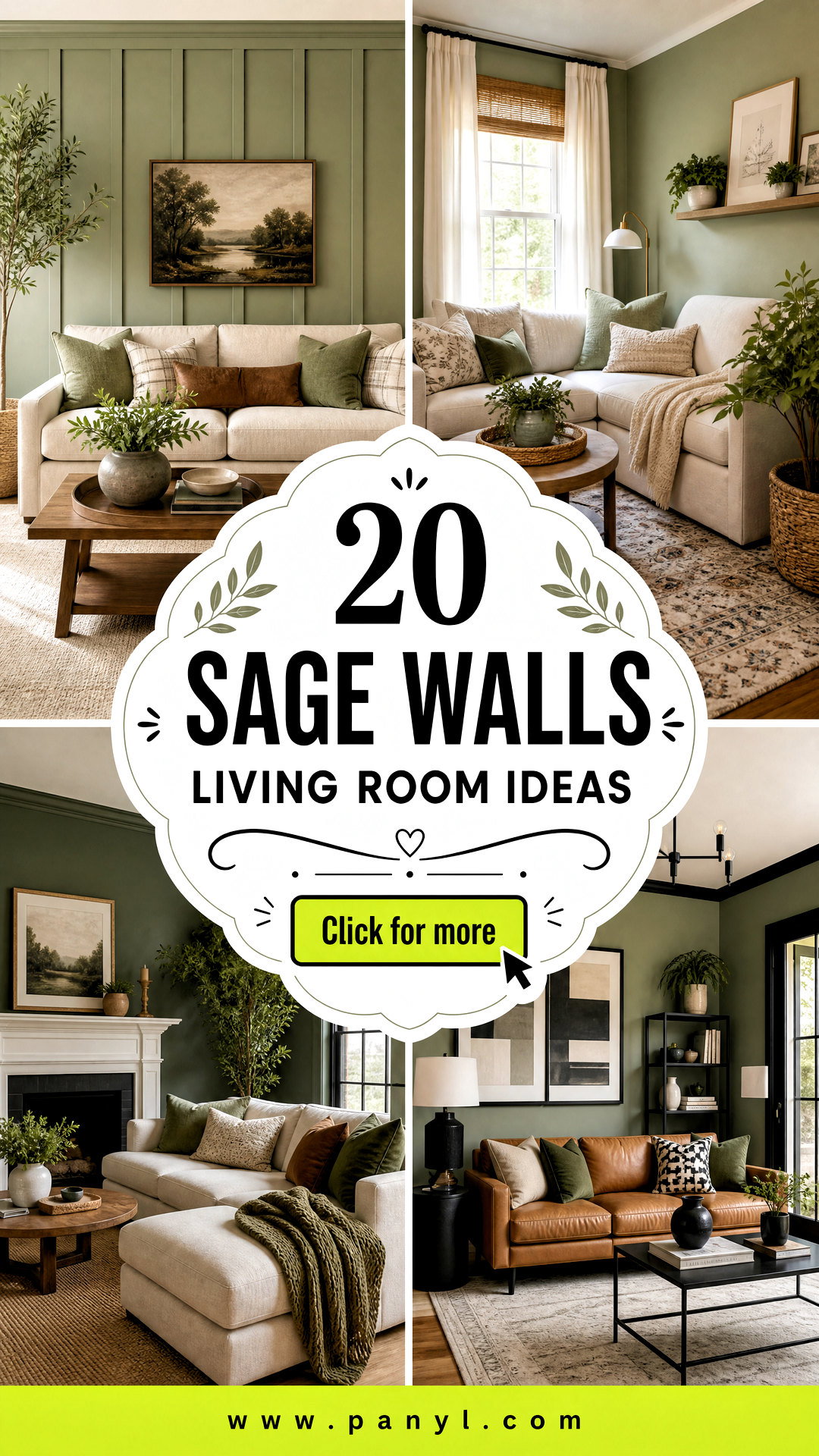 20 Sage Walls Living Room Ideas for a Calm Stylish Home - 20 Sage Walls Living Room Ideas for a Calm, Stylish Home