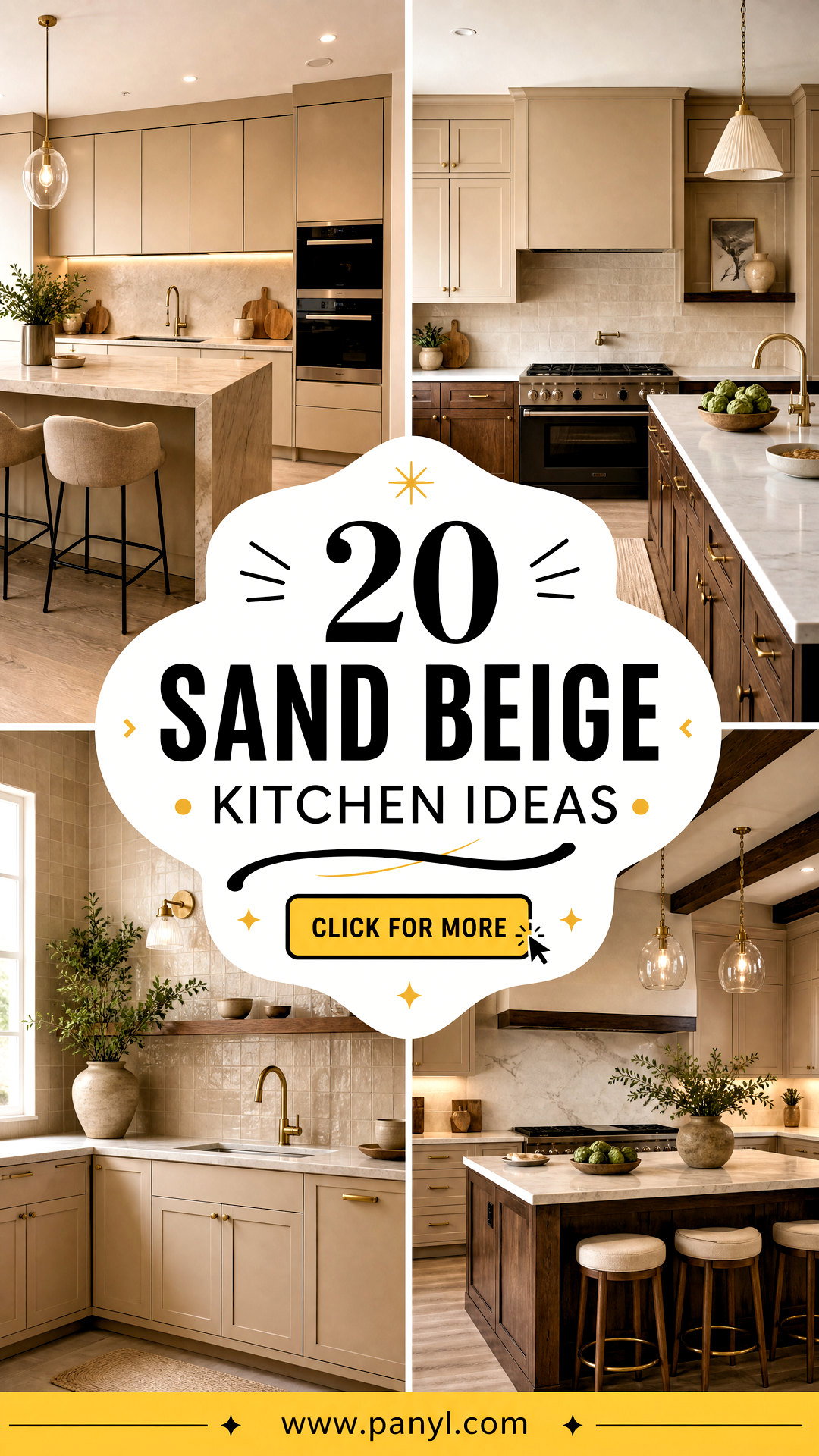 20 Sand Beige Kitchen Ideas for a Warm Elevated Modern Look - 20 Sand Beige Kitchen Ideas for a Warm, Elevated Modern Look