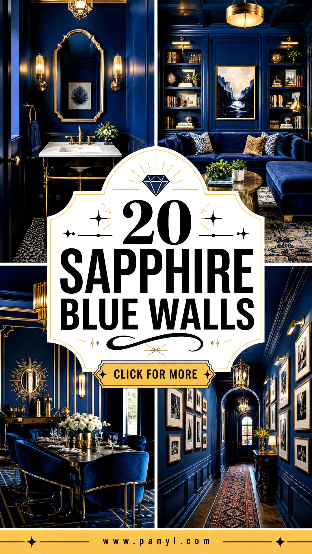 20 Sapphire Blue Walls Bold Ideas for Elegant Modern Rooms - 20 Sapphire Blue Walls: Bold Ideas for Elegant Modern Rooms