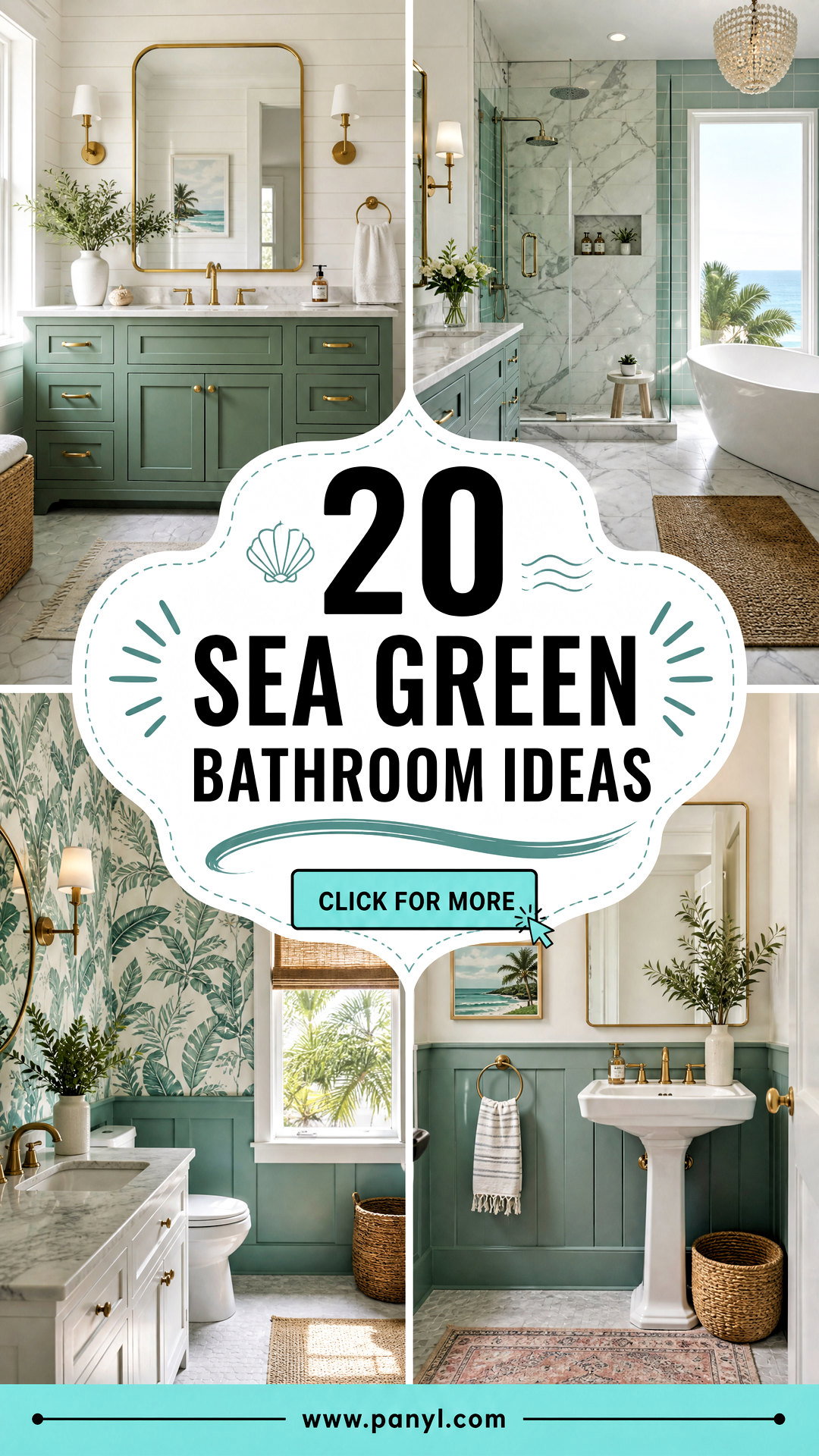 20 Sea Green Bathroom Ideas for a Fresh Coastal Retreat - 20 Sea Green Bathroom Ideas for a Fresh Coastal Retreat