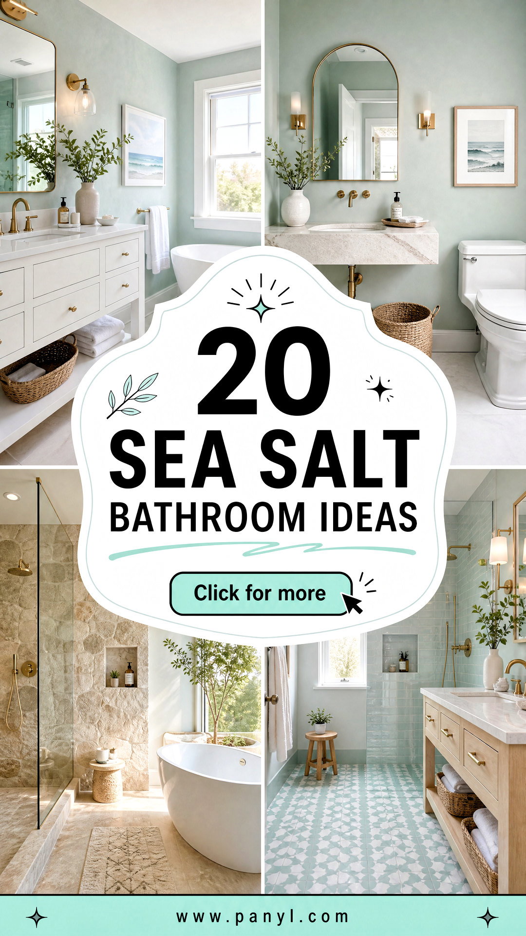 20 Sea Salt Bathroom Ideas for a Soothing Home Spa Retreat - 20 Sea Salt Bathroom Ideas for a Soothing Home Spa Retreat