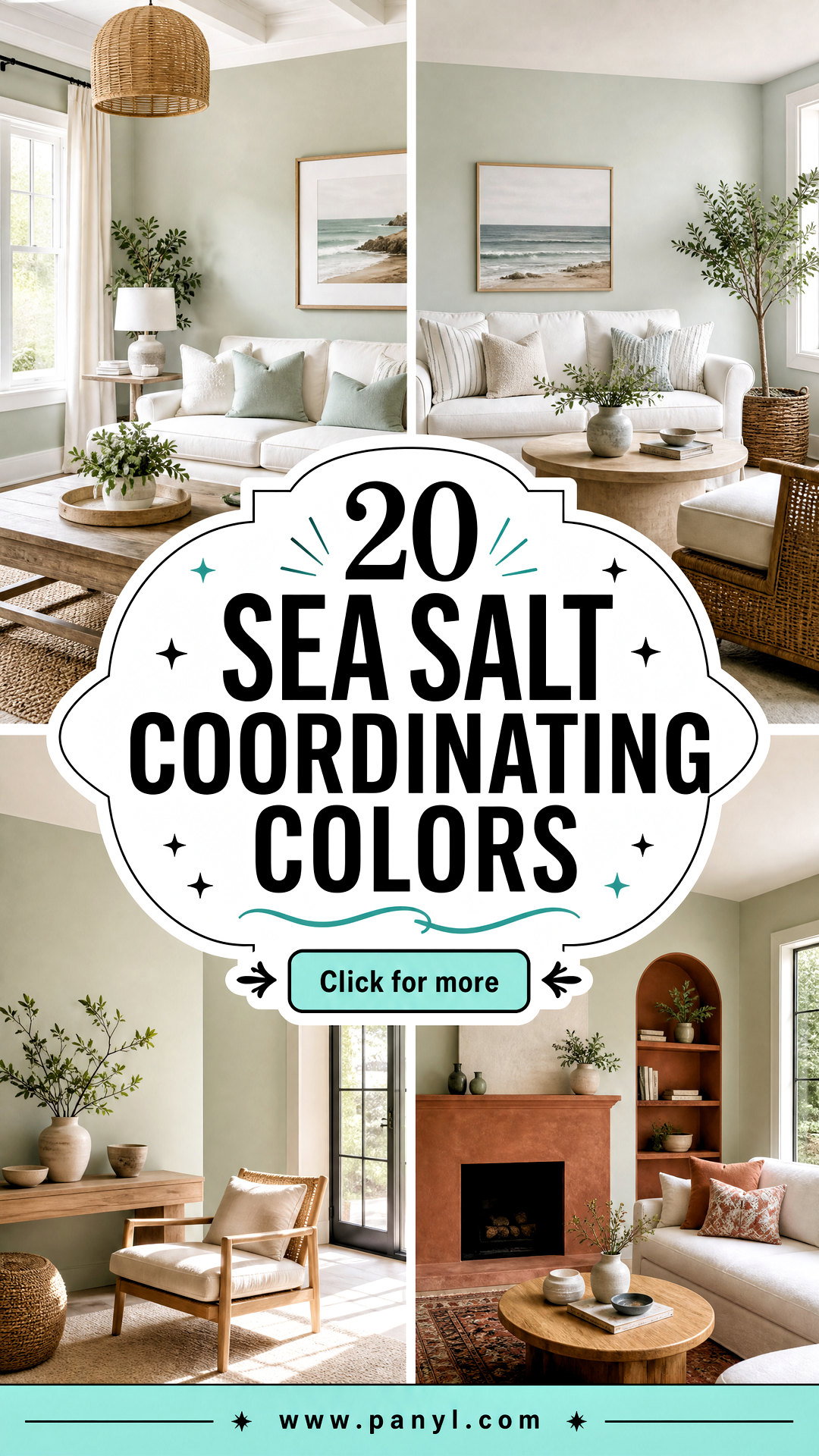 20 Sea Salt Coordinating Colors for a Calm Cohesive Home - 20 Sea Salt Coordinating Colors for a Calm, Cohesive Home