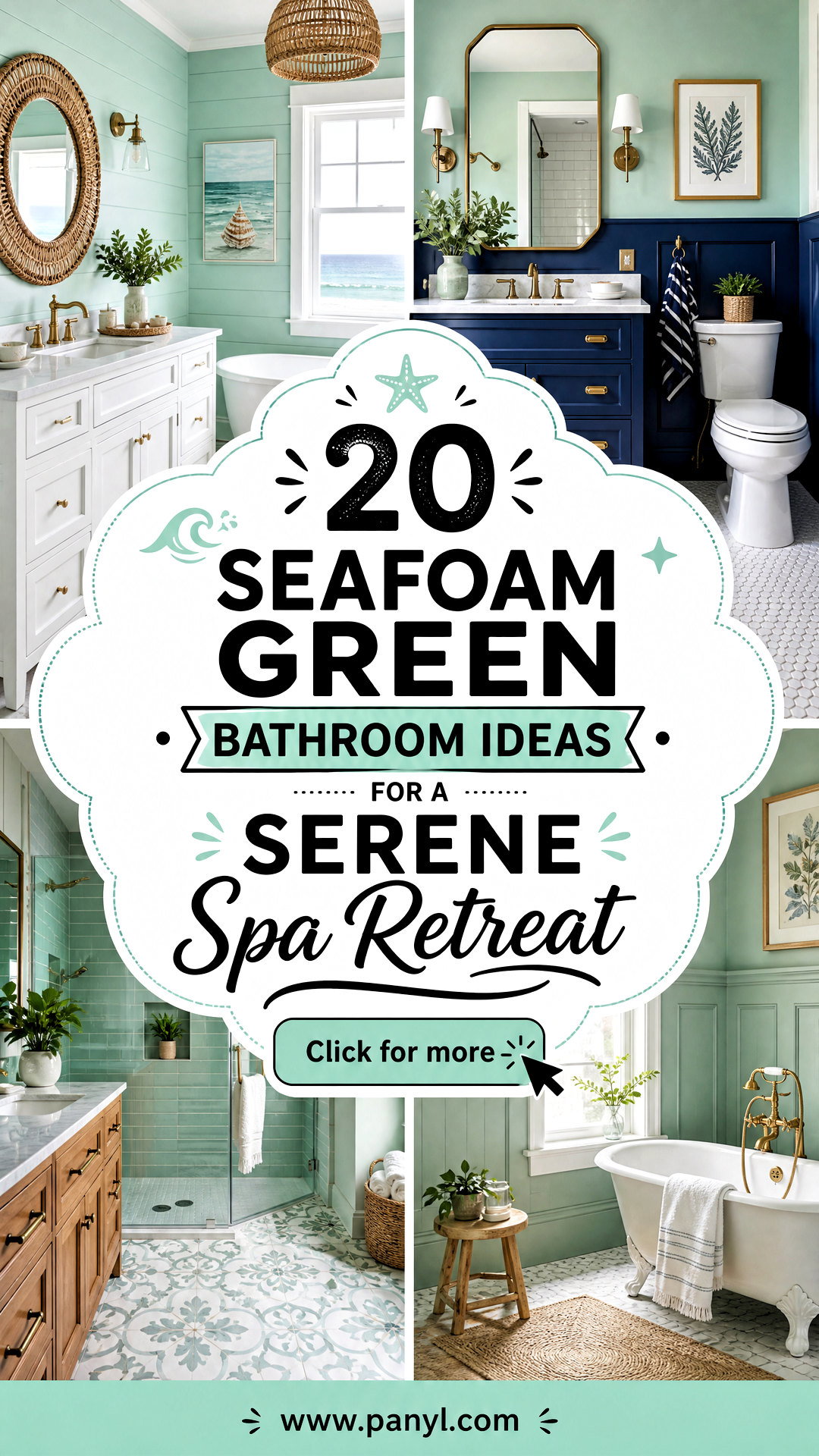 20 Seafoam Green Bathroom Ideas for a Serene Spa Retreat - 20 Seafoam Green Bathroom Ideas for a Serene Spa Retreat