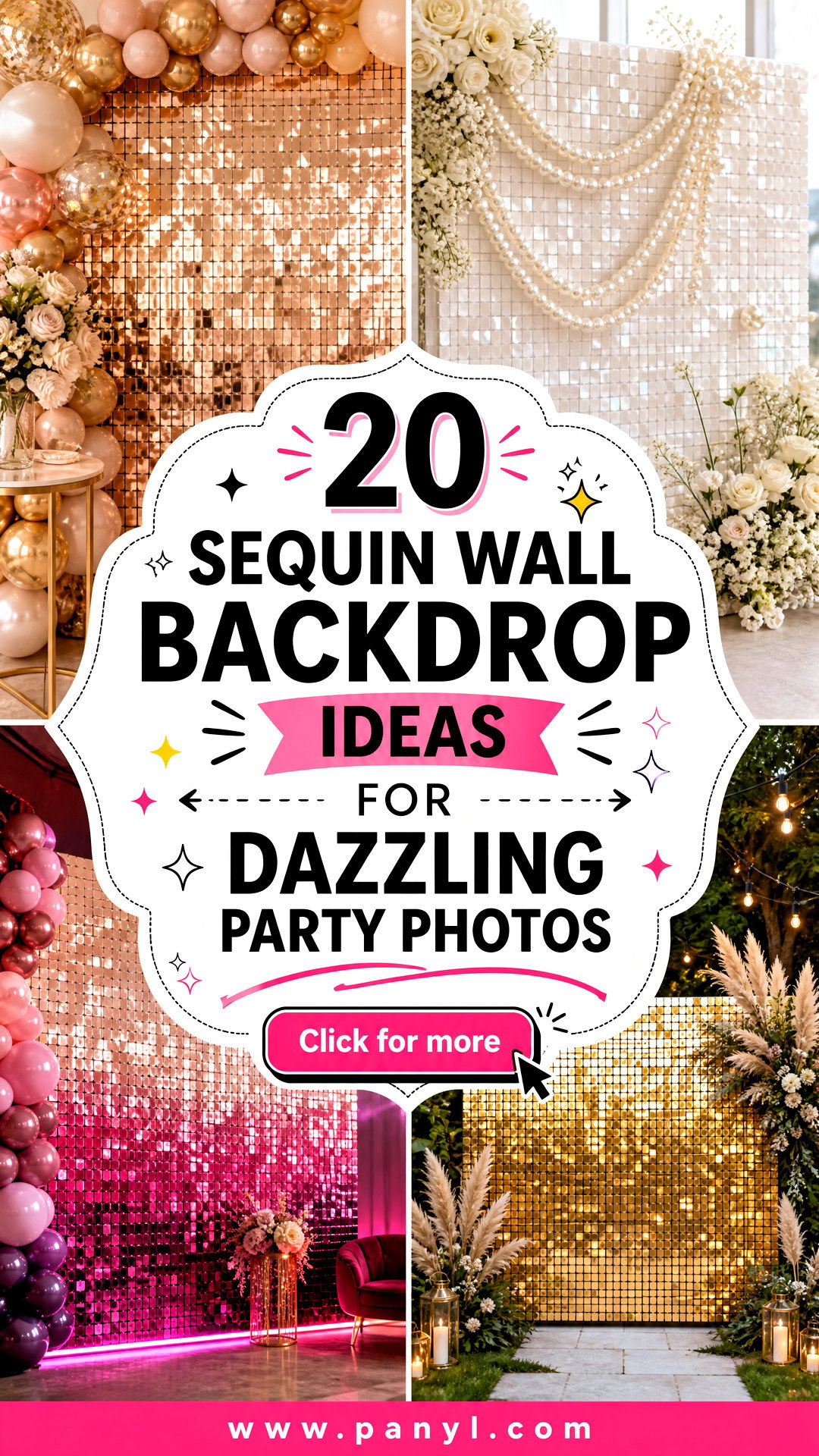 20 Sequin Wall Backdrop Ideas for Dazzling Party Photos - 20 Sequin Wall Backdrop Ideas for Dazzling Party Photos