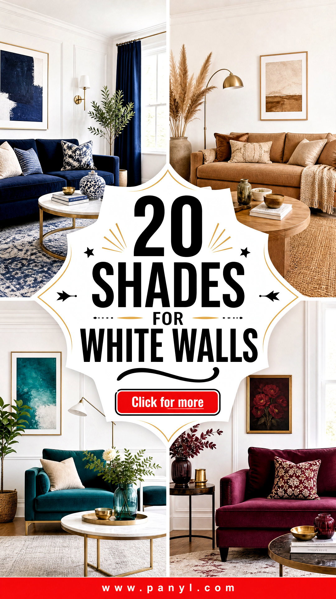 20 Shades For White Walls Fresh Ideas for Bright Airy Rooms - 20 Shades For White Walls: Fresh Ideas for Bright, Airy Rooms
