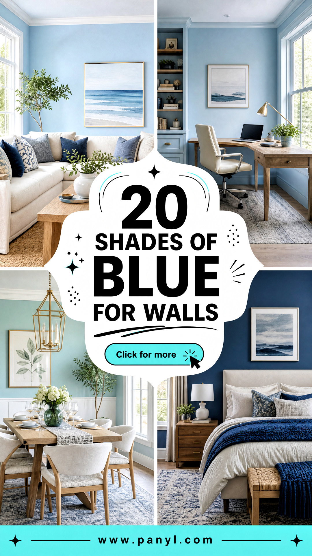 20 Shades Of Blue For Walls Calm Stylish Ideas for Every Room - 20 Shades Of Blue For Walls: Calm, Stylish Ideas for Every Room