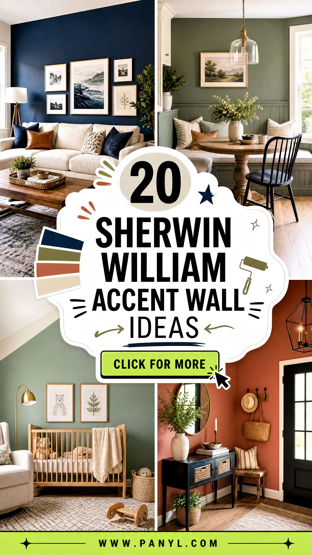 20 Sherwin William Accent Wall Ideas Stylish Rooms Youll Love - 20 Sherwin William Accent Wall Ideas: Stylish Rooms You’ll Love