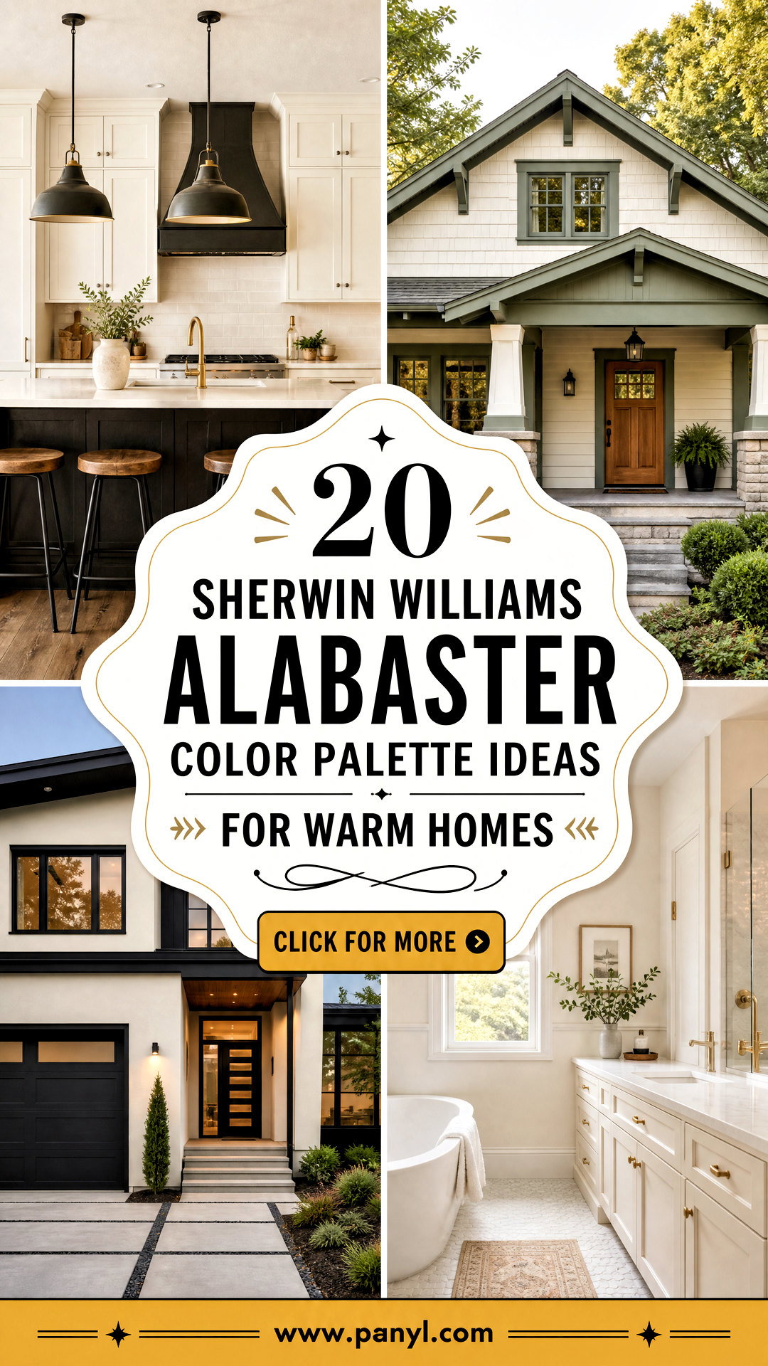 20 Sherwin Williams Alabaster Color Palette Ideas for Warm Homes - 20 Sherwin Williams Alabaster Color Palette Ideas for Warm Homes