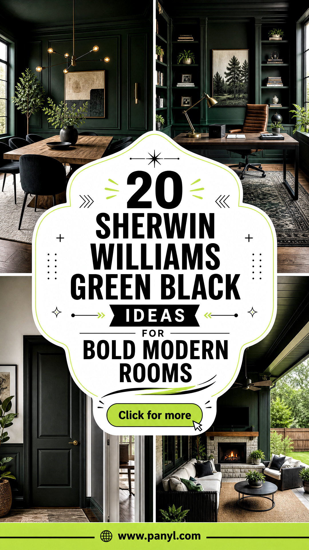 20 Sherwin Williams Green Black Ideas for Bold Modern Rooms - 20 Sherwin Williams Green Black Ideas for Bold Modern Rooms