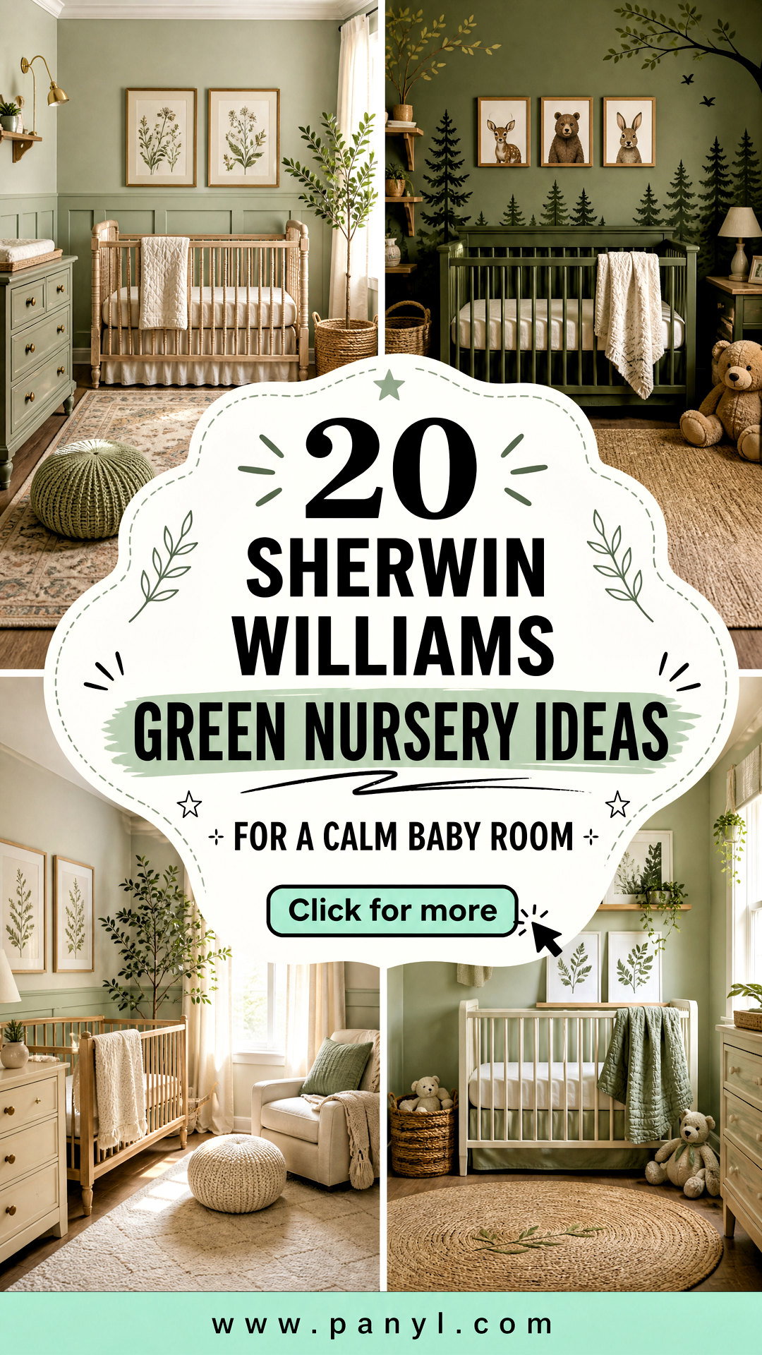 20 Sherwin Williams Green Nursery Ideas for a Calm Baby Room - 20 Sherwin Williams Green Nursery Ideas for a Calm Baby Room