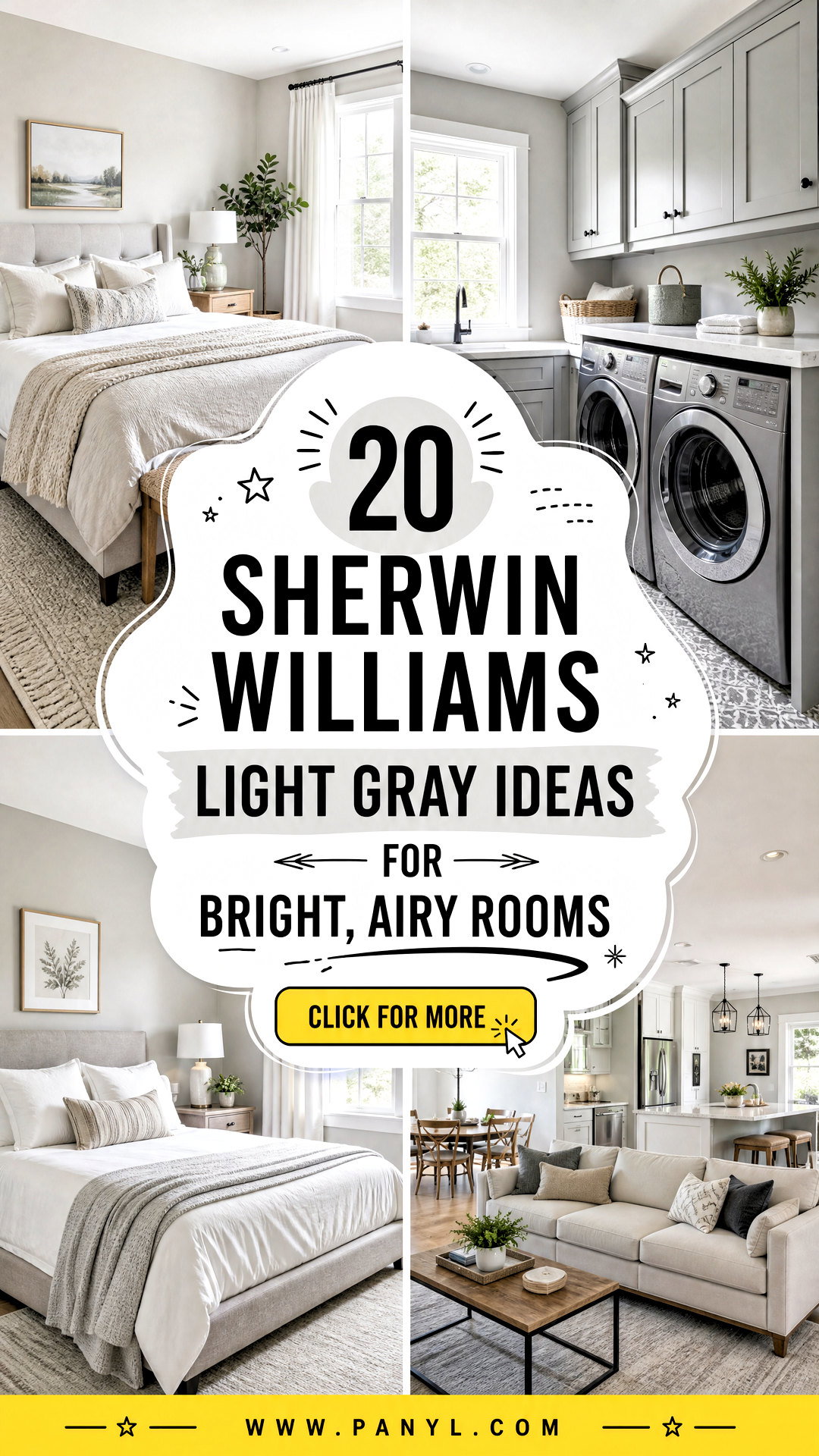 20 Sherwin Williams Light Gray Ideas for Bright Airy Rooms - 20 Sherwin Williams Light Gray Ideas for Bright, Airy Rooms