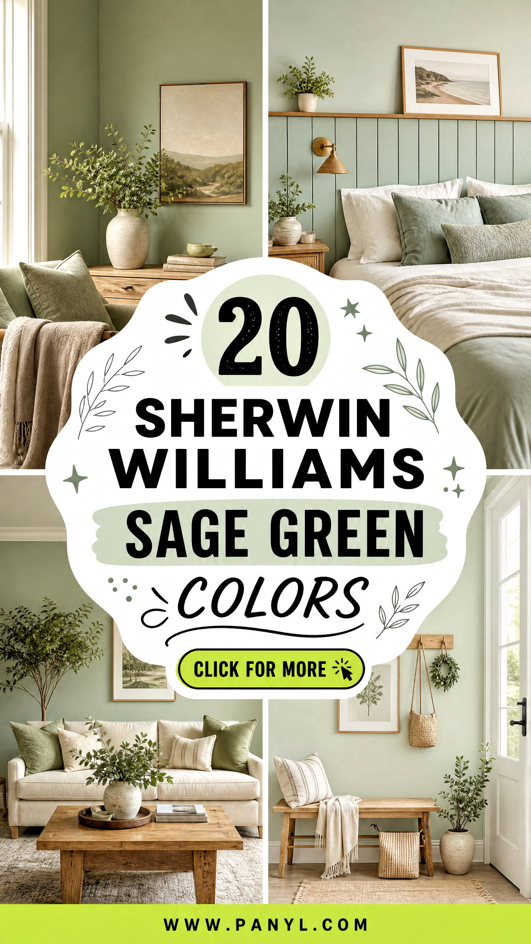 20 Sherwin Williams Sage Green Colors for Calm and Cozy Rooms - 20 Sherwin Williams Sage Green Colors for Calm and Cozy Rooms