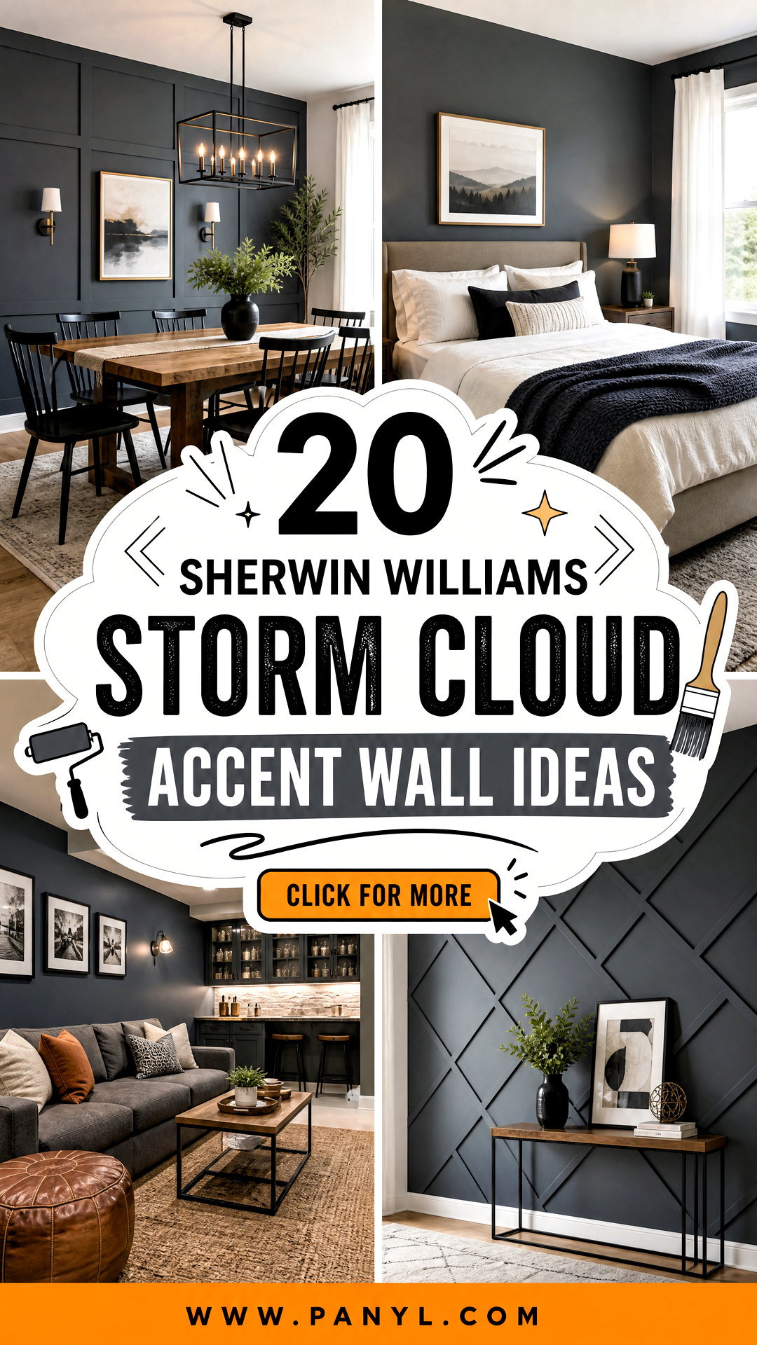 20 Sherwin Williams Storm Cloud Accent Wall Ideas Stylish Looks - 20 Sherwin Williams Storm Cloud Accent Wall Ideas: Stylish Looks