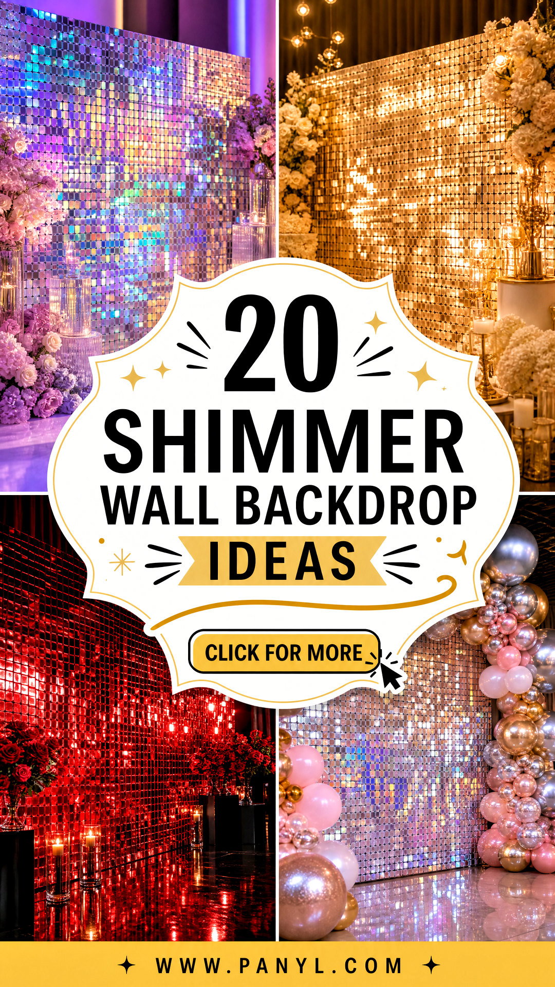 20 Shimmer Wall Backdrop Ideas for Unforgettable Parties - 20 Shimmer Wall Backdrop Ideas for Unforgettable Parties