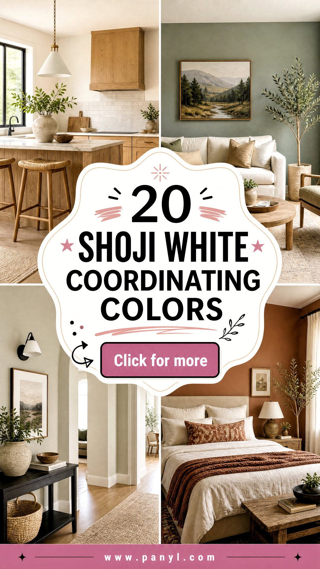 20 Shoji White Coordinating Colors for a Warm Cohesive Home - 20 Shoji White Coordinating Colors for a Warm, Cohesive Home