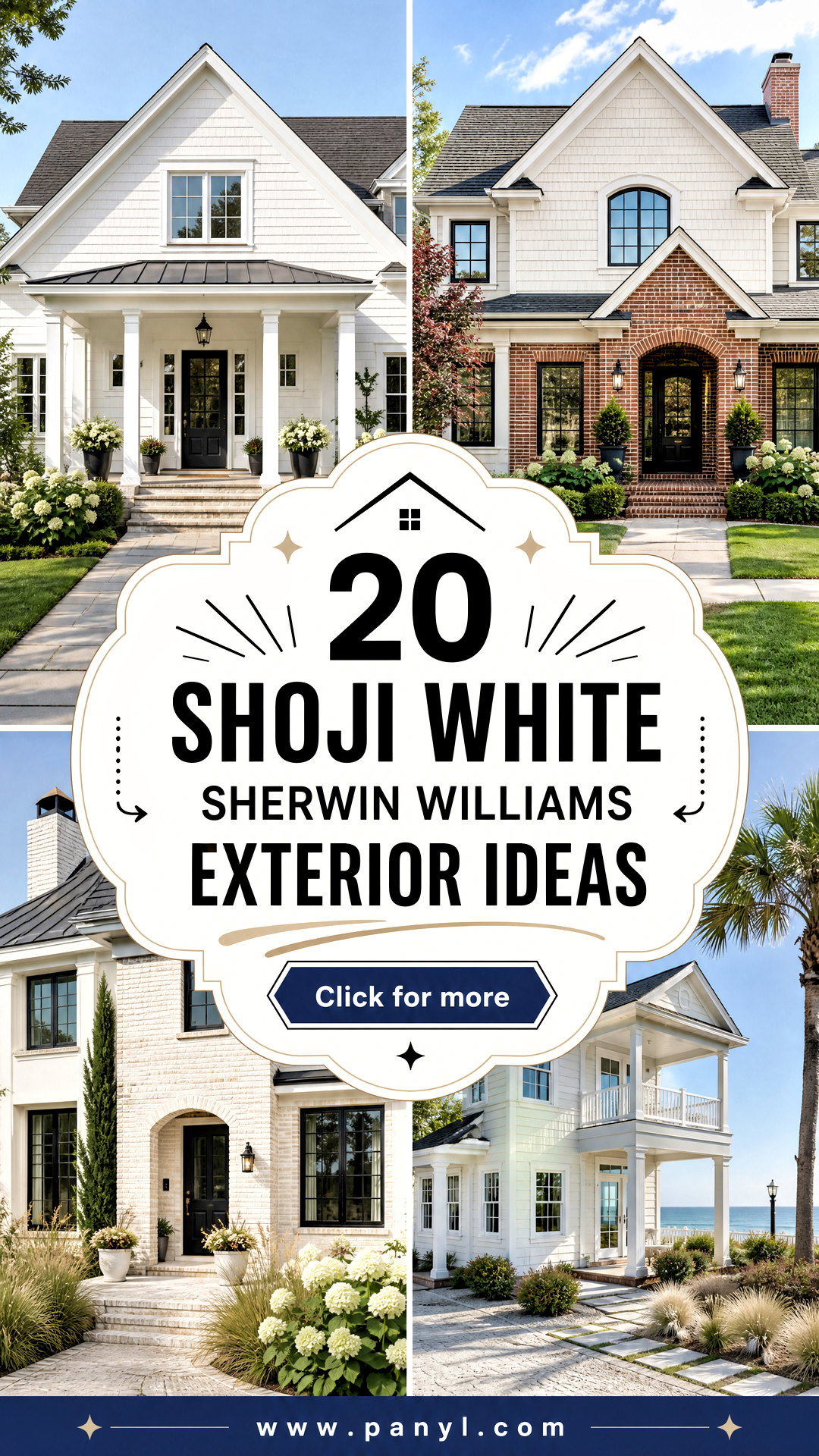 20 Shoji White Sherwin Williams Exterior Ideas to Inspire - 20 Shoji White Sherwin Williams Exterior Ideas to Inspire