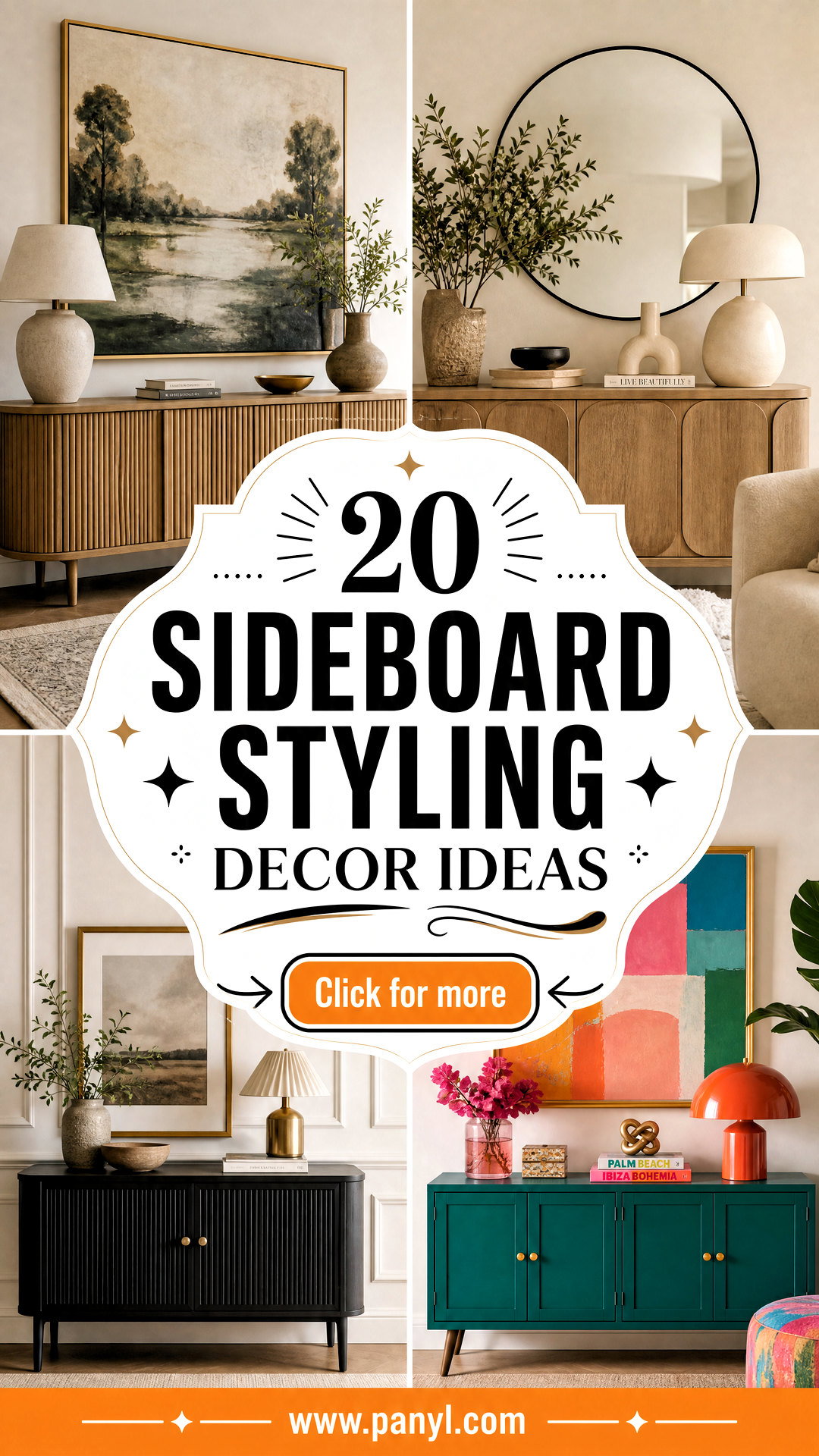 20 Sideboard Styling Decor Ideas for a Polished Elegant Home - 20 Sideboard Styling Decor Ideas for a Polished, Elegant Home