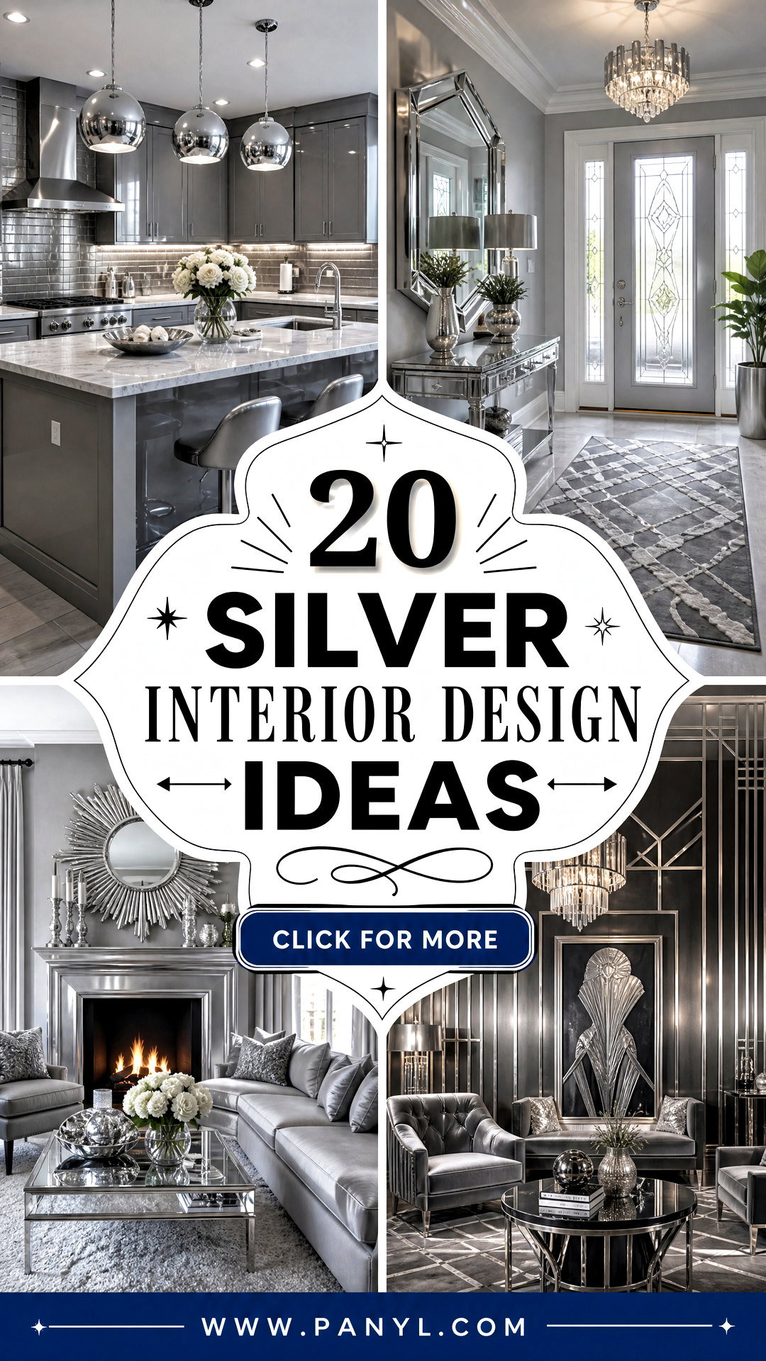 20 Silver Interior Design Ideas for a Chic Polished Home - 20 Silver Interior Design Ideas for a Chic, Polished Home