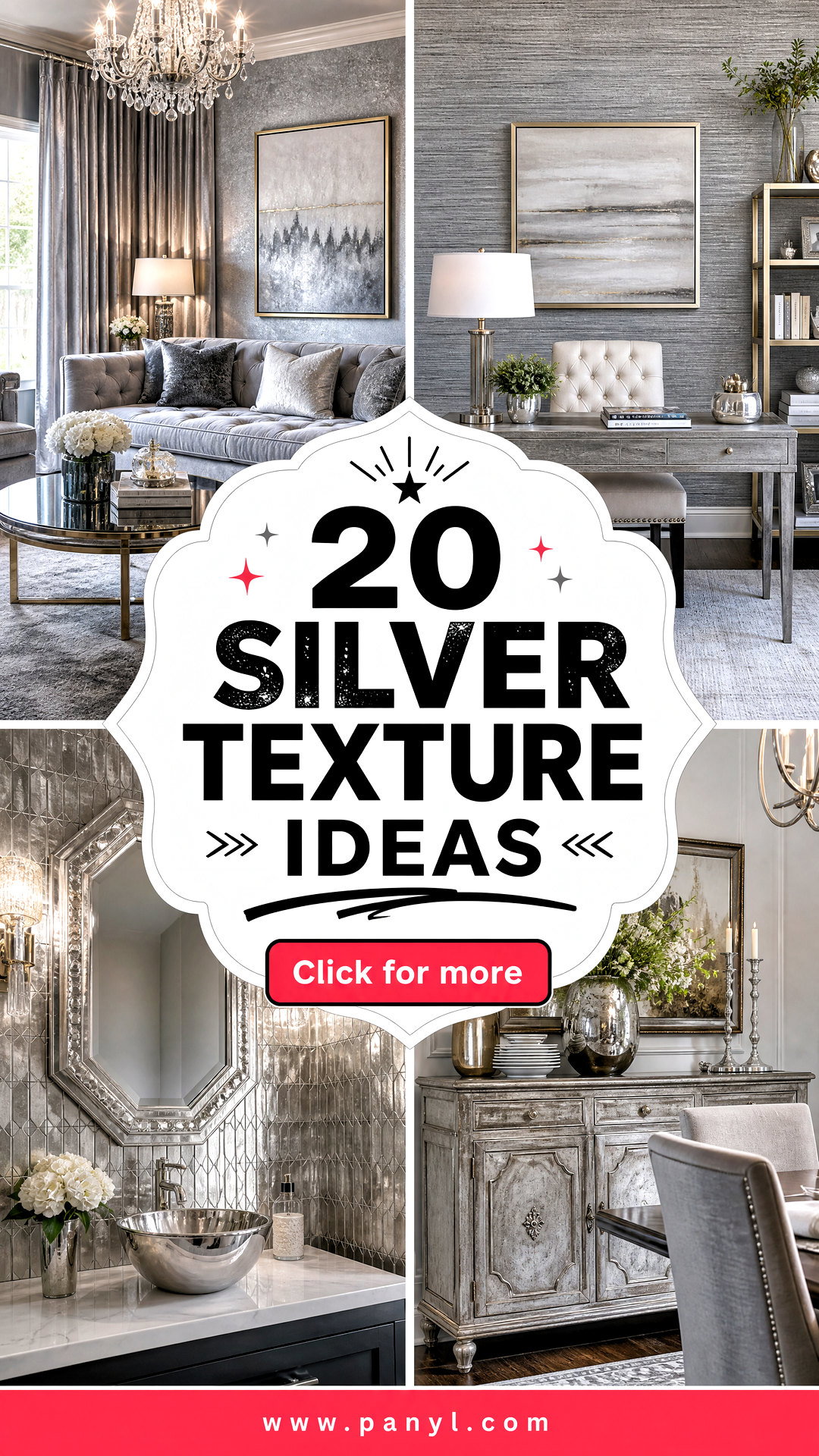 20 Silver Texture Ideas for Luxe Light-Catching Interiors - 20 Silver Texture Ideas for Luxe, Light-Catching Interiors