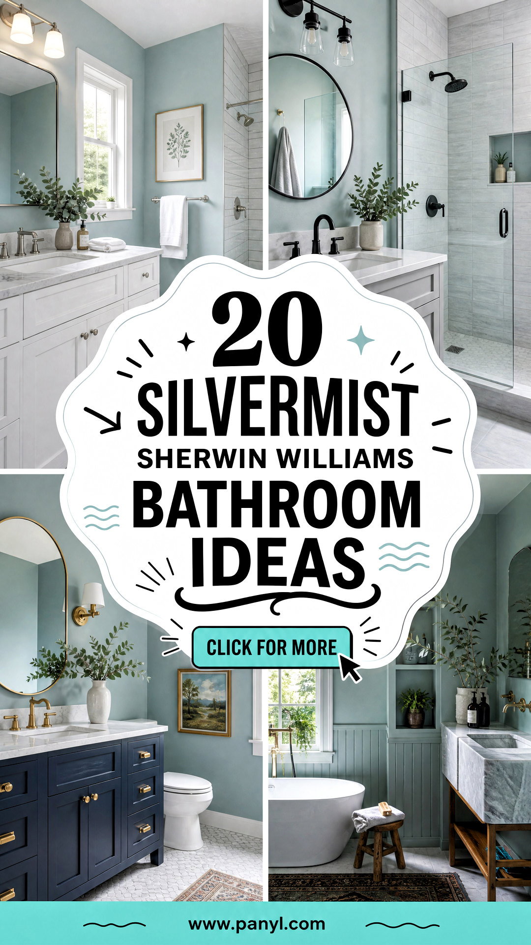 20 Silvermist Sherwin Williams Bathroom Ideas for Spa-Like Style - 20 Silvermist Sherwin Williams Bathroom Ideas for Spa-Like Style