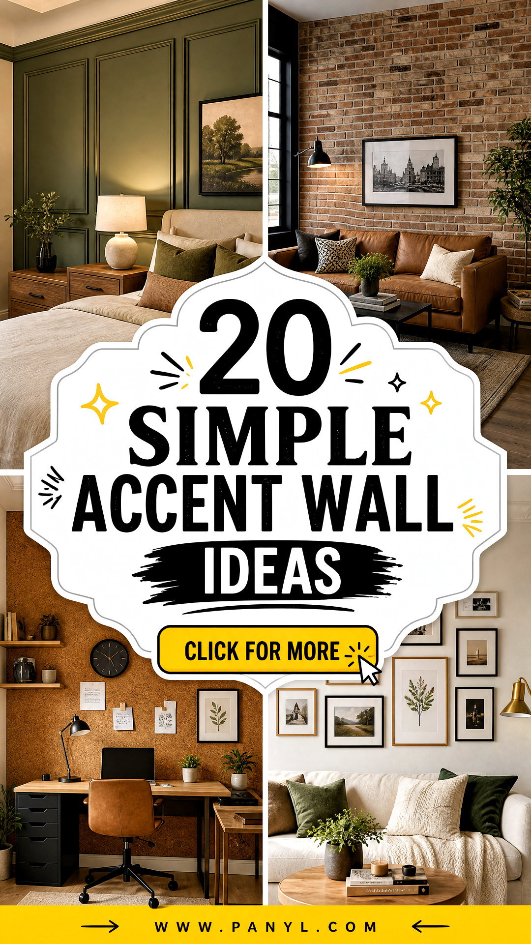 20 Simple Accent Wall Ideas for an Easy Stylish Refresh - 20 Simple Accent Wall Ideas for an Easy, Stylish Refresh