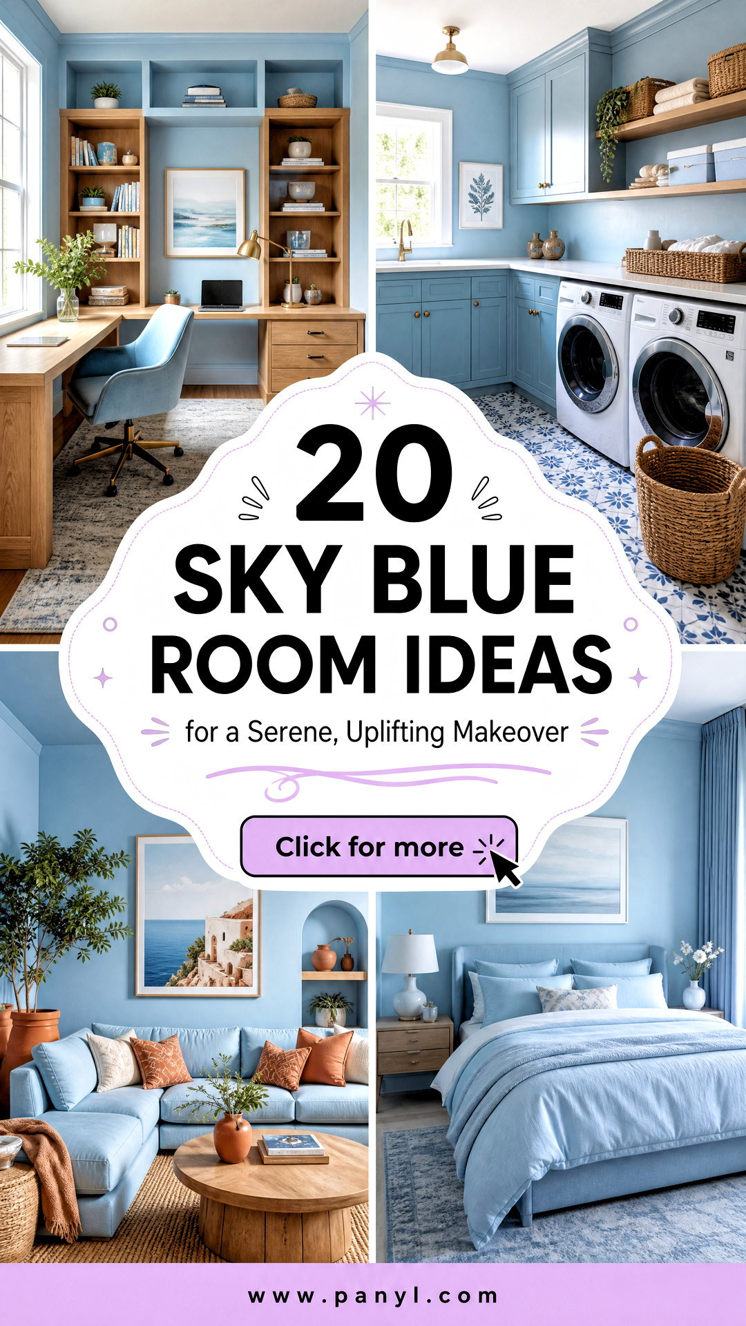 20 Sky Blue Room Ideas for a Serene Uplifting Makeover - 20 Sky Blue Room Ideas for a Serene, Uplifting Makeover